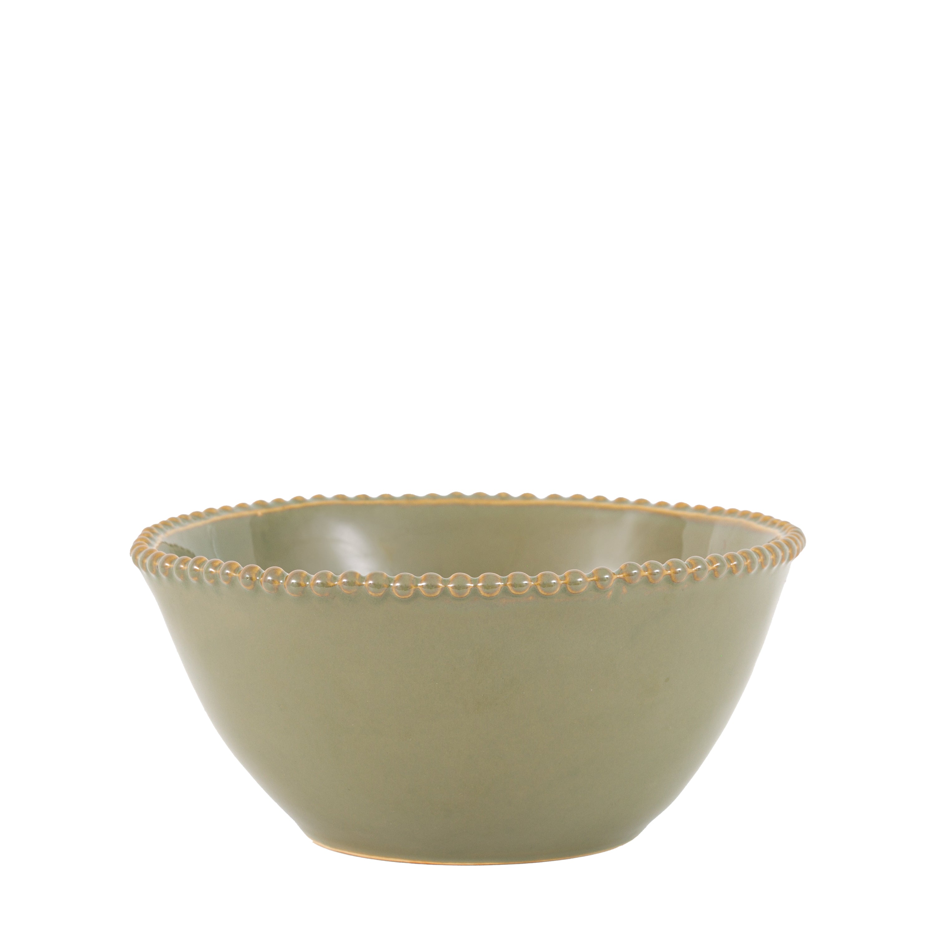 Organic Beaded Bowl Olive (4pk)