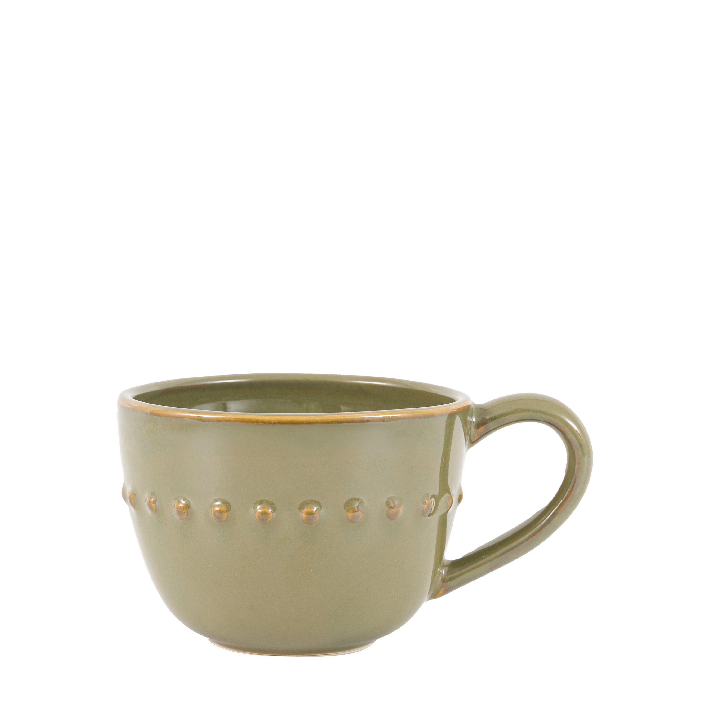 Organic Beaded Mug Olive (4pk)