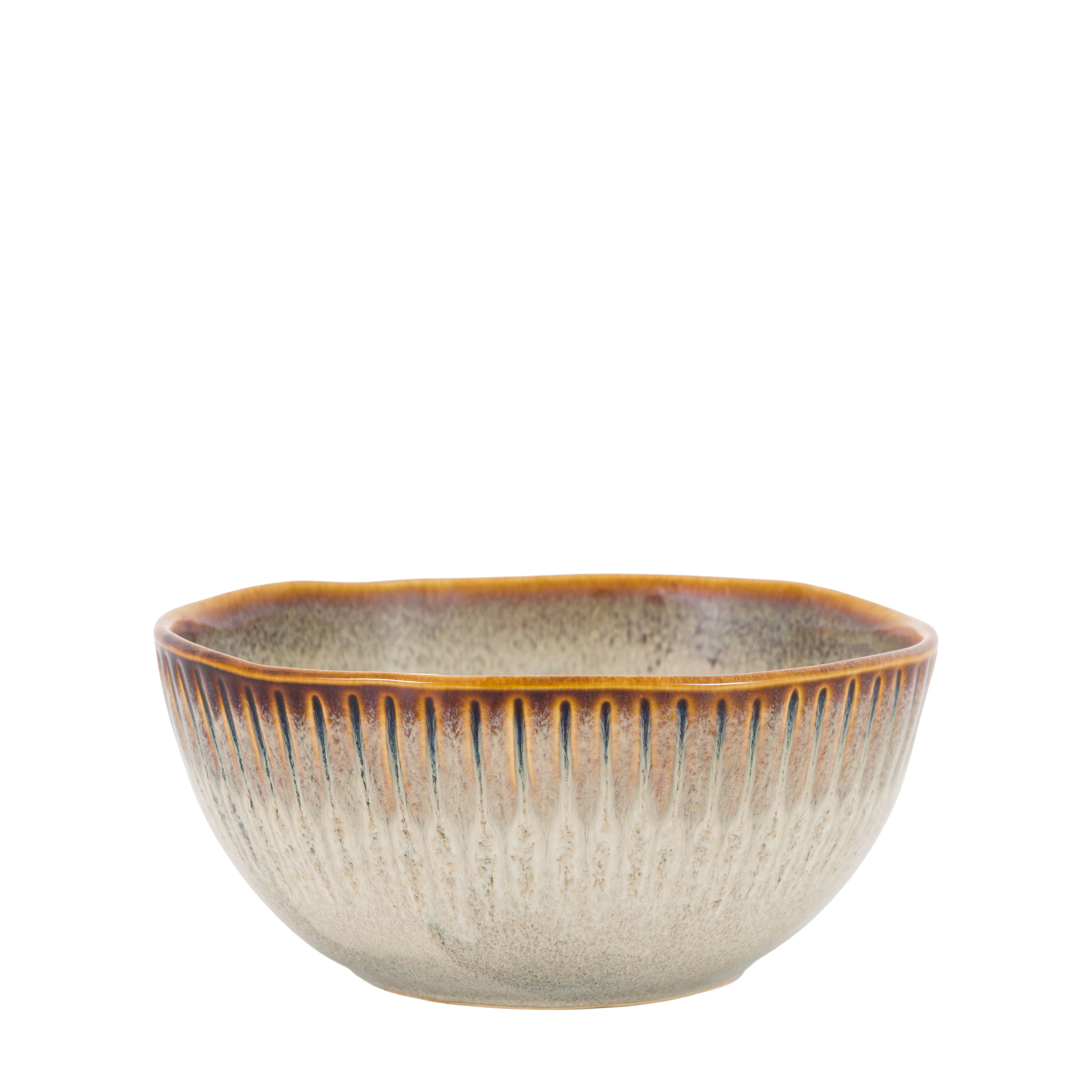 Organic Ridged Bowl Stone (4pk)