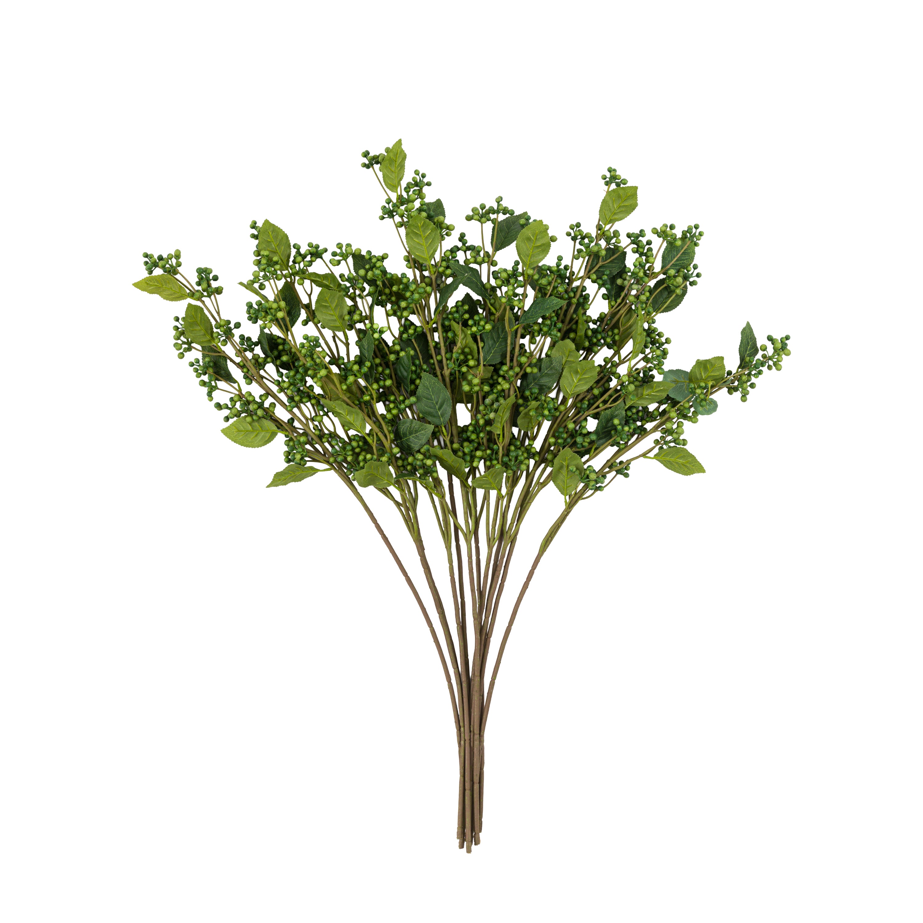Faux Stem Berry Foliage Green (12pk)