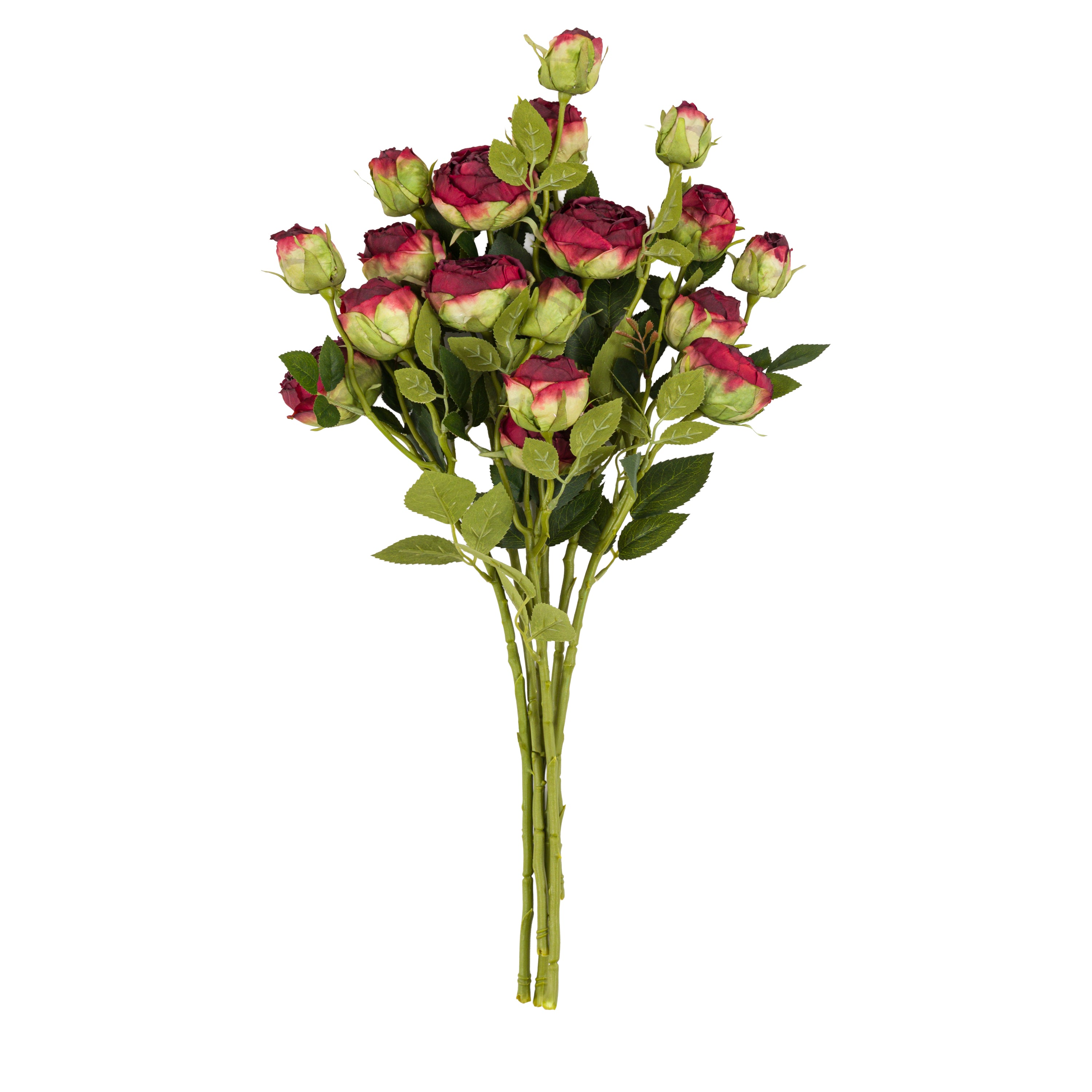 Faux Stem Vintage Rose Claret (6pk)
