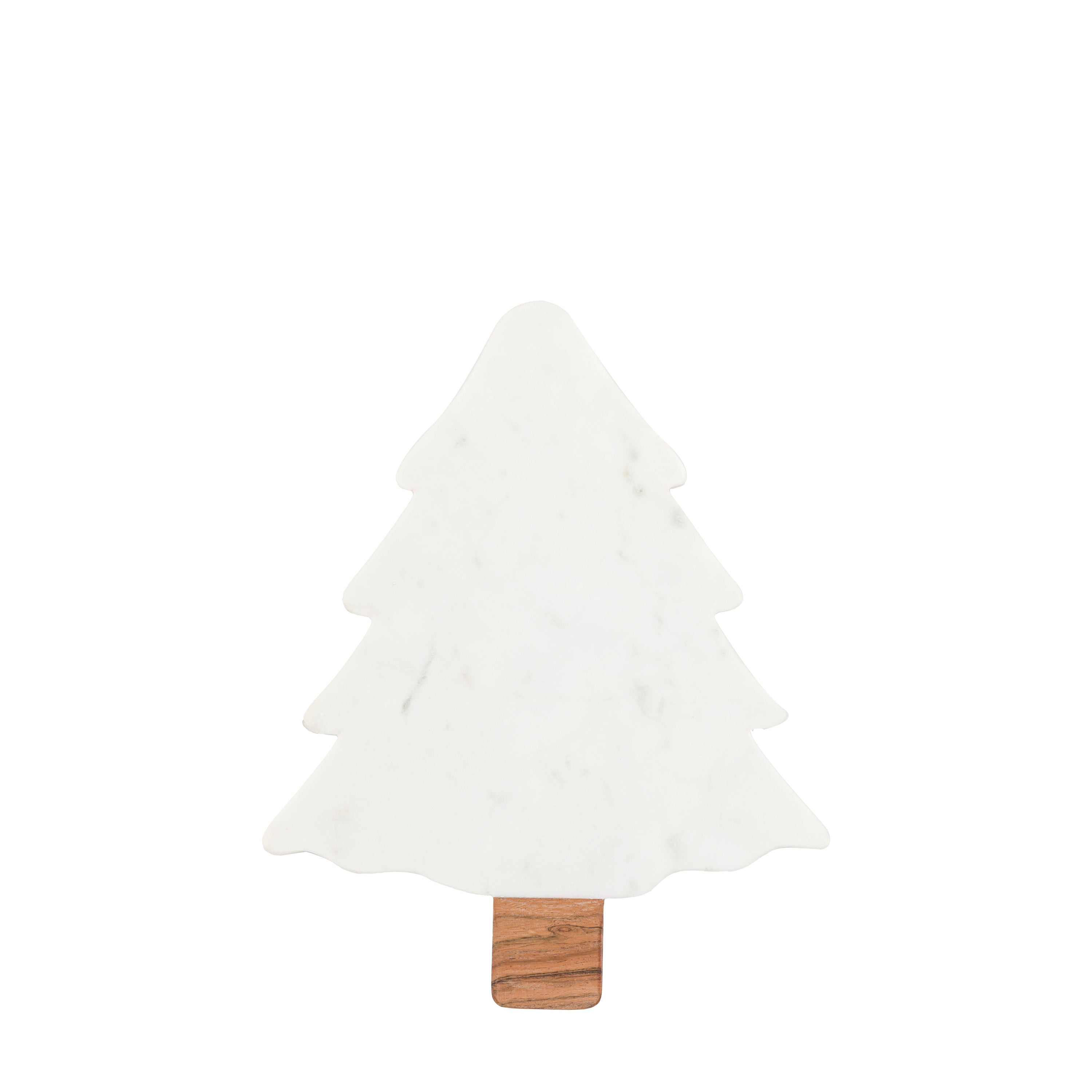 Christmas Tree Serving Platter Marble