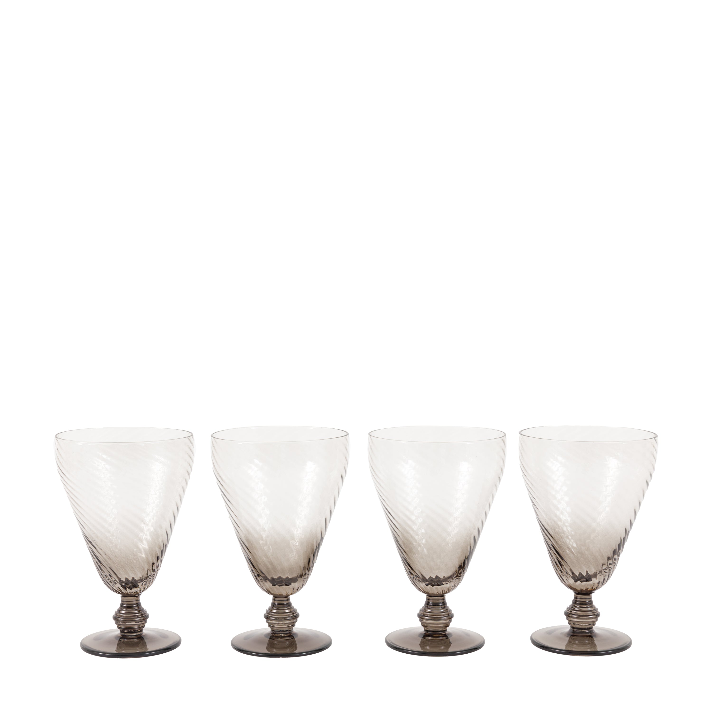 Swirl Wine Glass Smoked Grey (4pk)