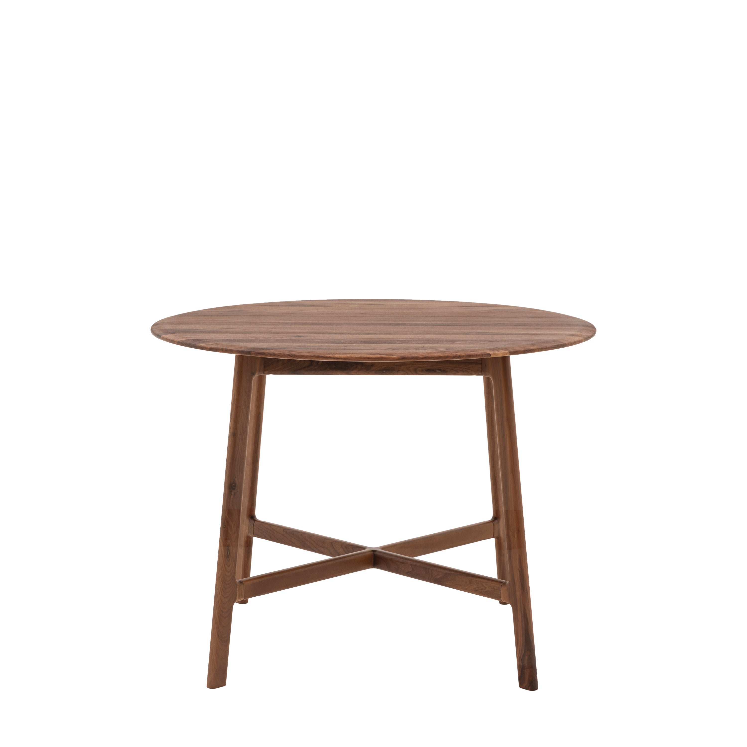 Madrid Round Dining Table Walnut - Solid Walnut | Migo Interiors