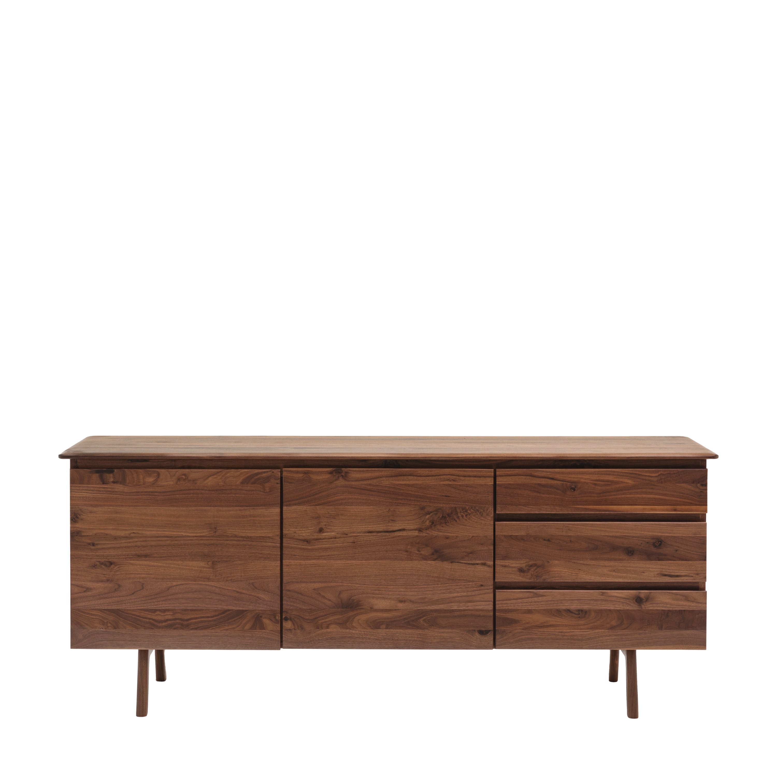 Madrid 2 Dr/3 Drwr Sideboard Walnut - Solid Walnut / MDF / Plywood | Migo Interiors