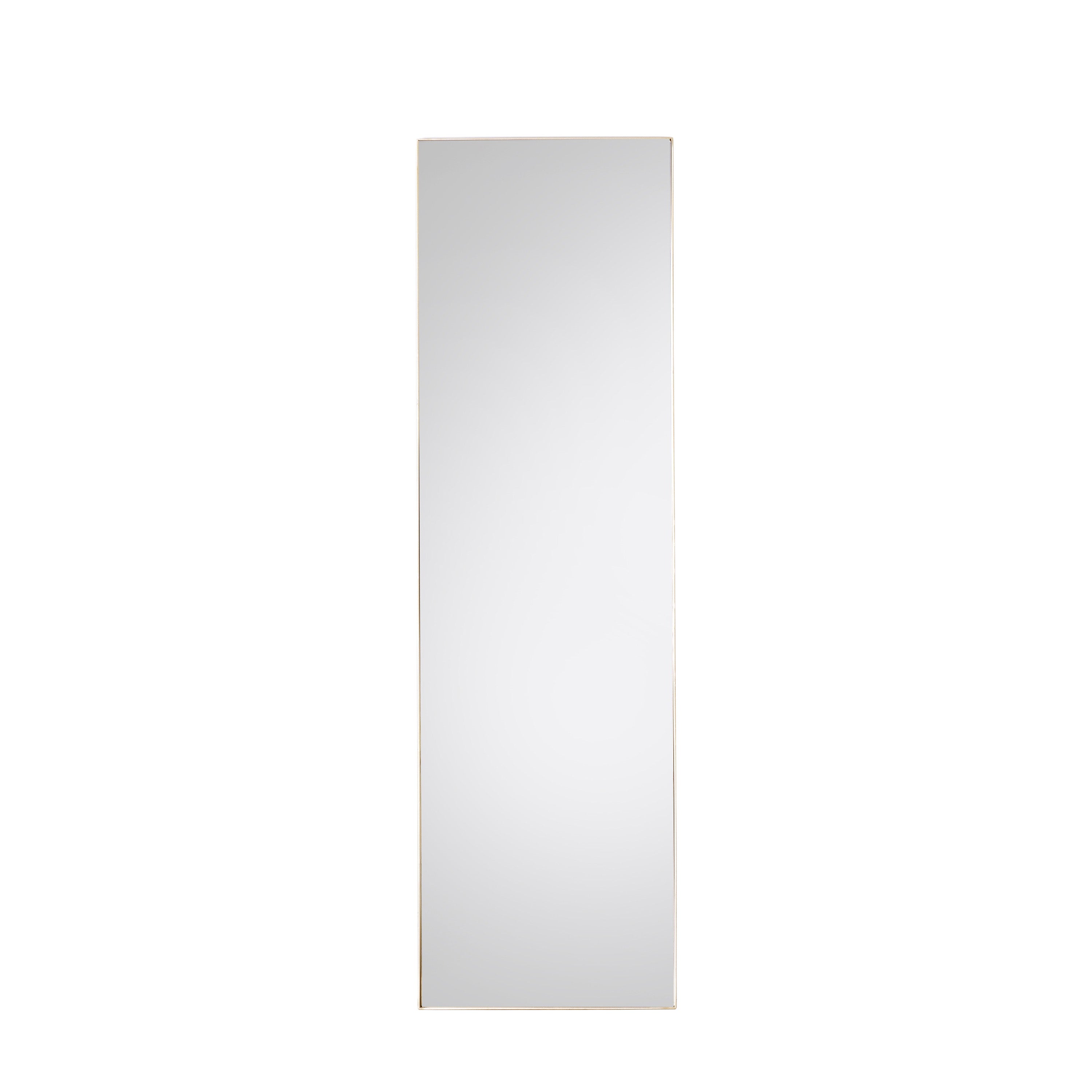 Hurston Leaner Mirror Champagne - Glass / Iron / MDF | Migo Interiors