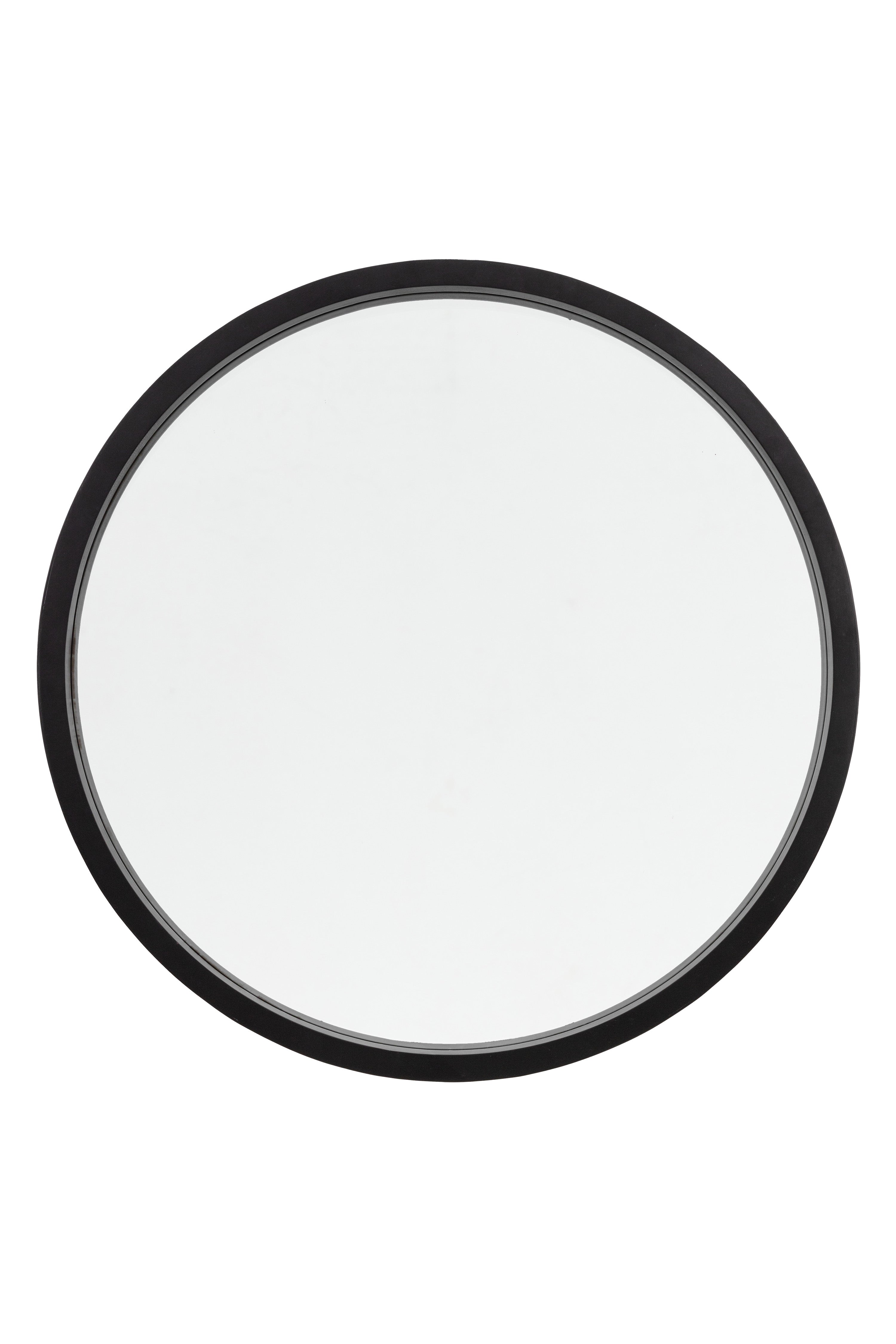 Higgins Round Mirror Black - Glass / MDF / Steel | Migo Interiors