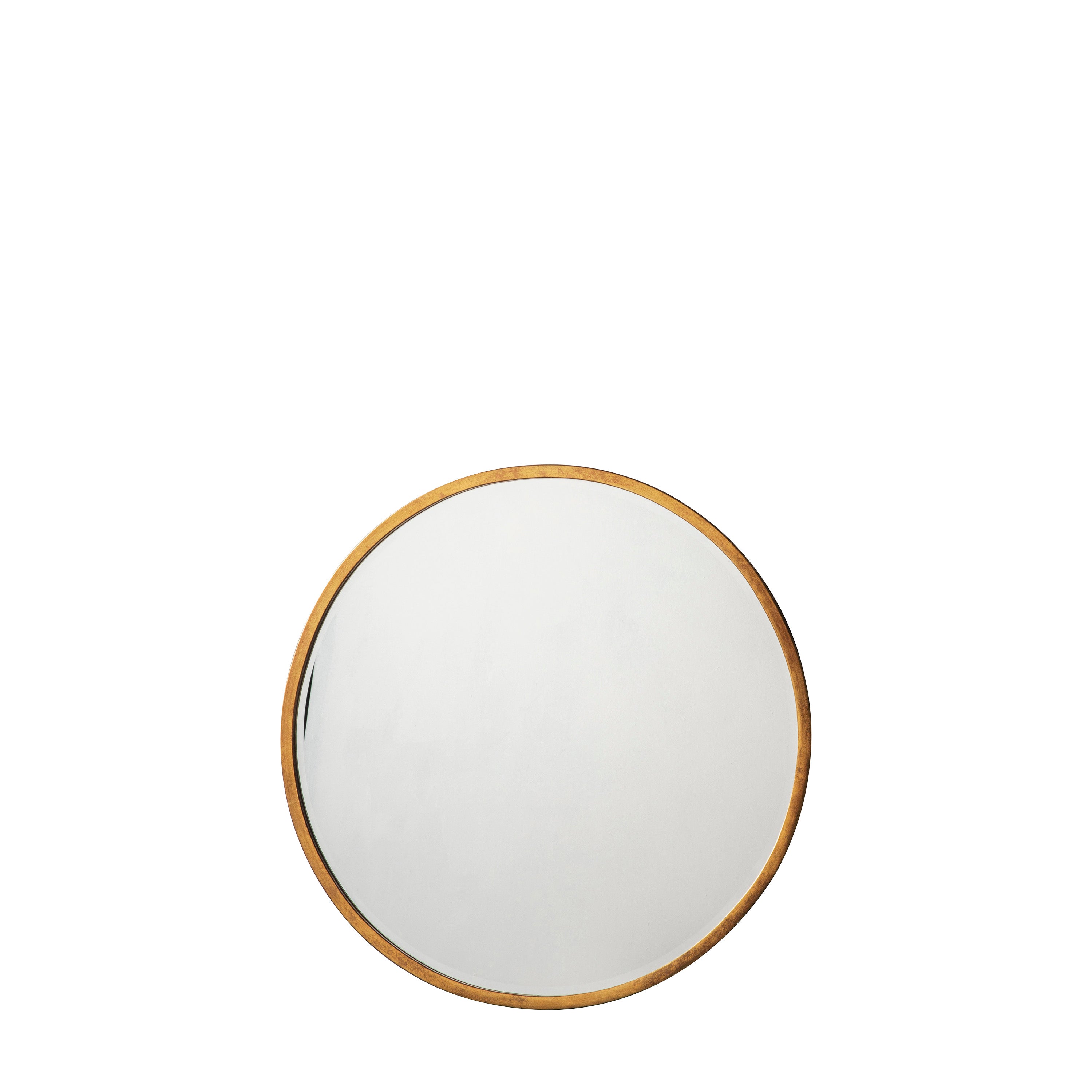 Higgins Round Mirror Antique Gold - Glass / MDF / Steel | Migo Interiors