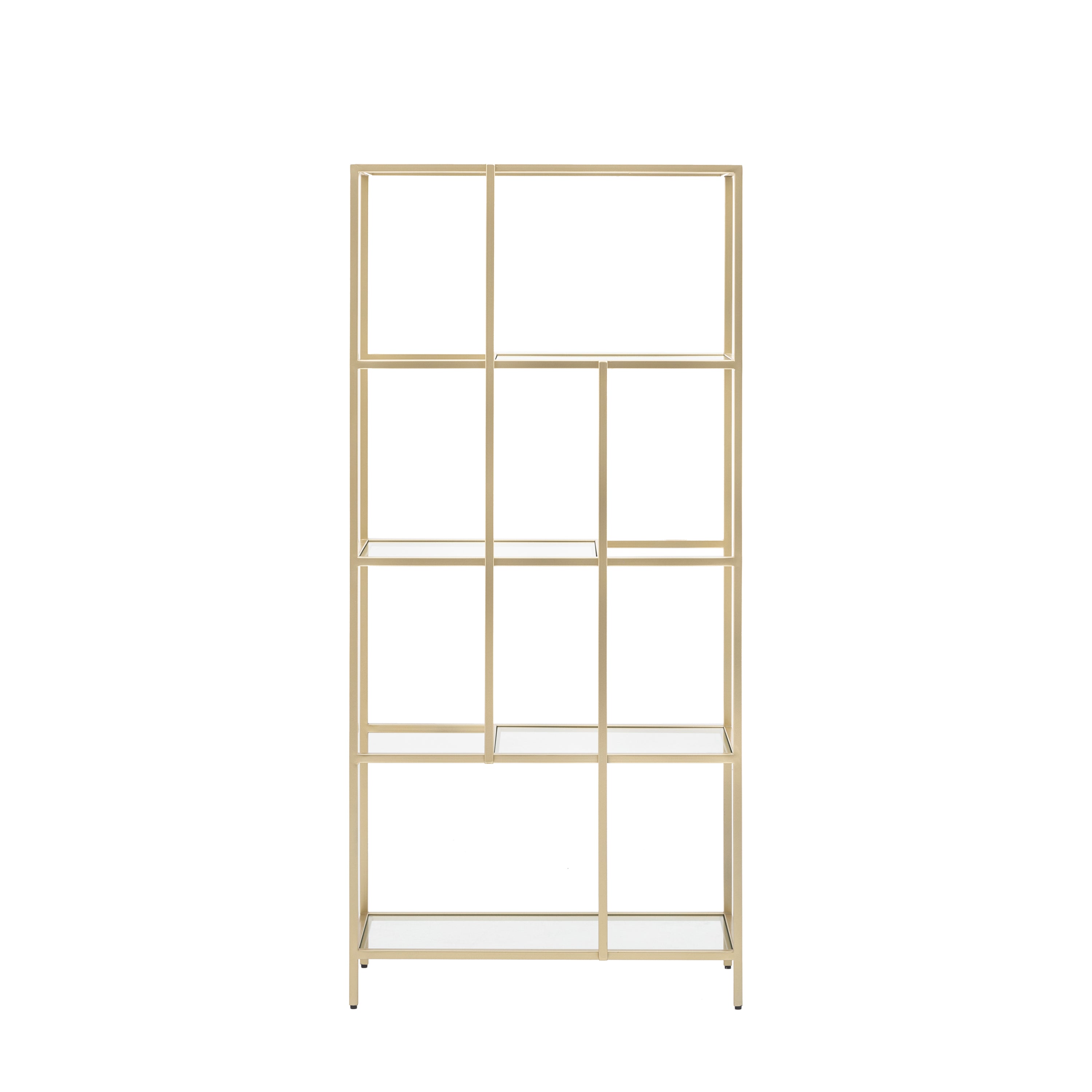 Rothbury Display Unit Champagne - Glass / Iron | Migo Interiors