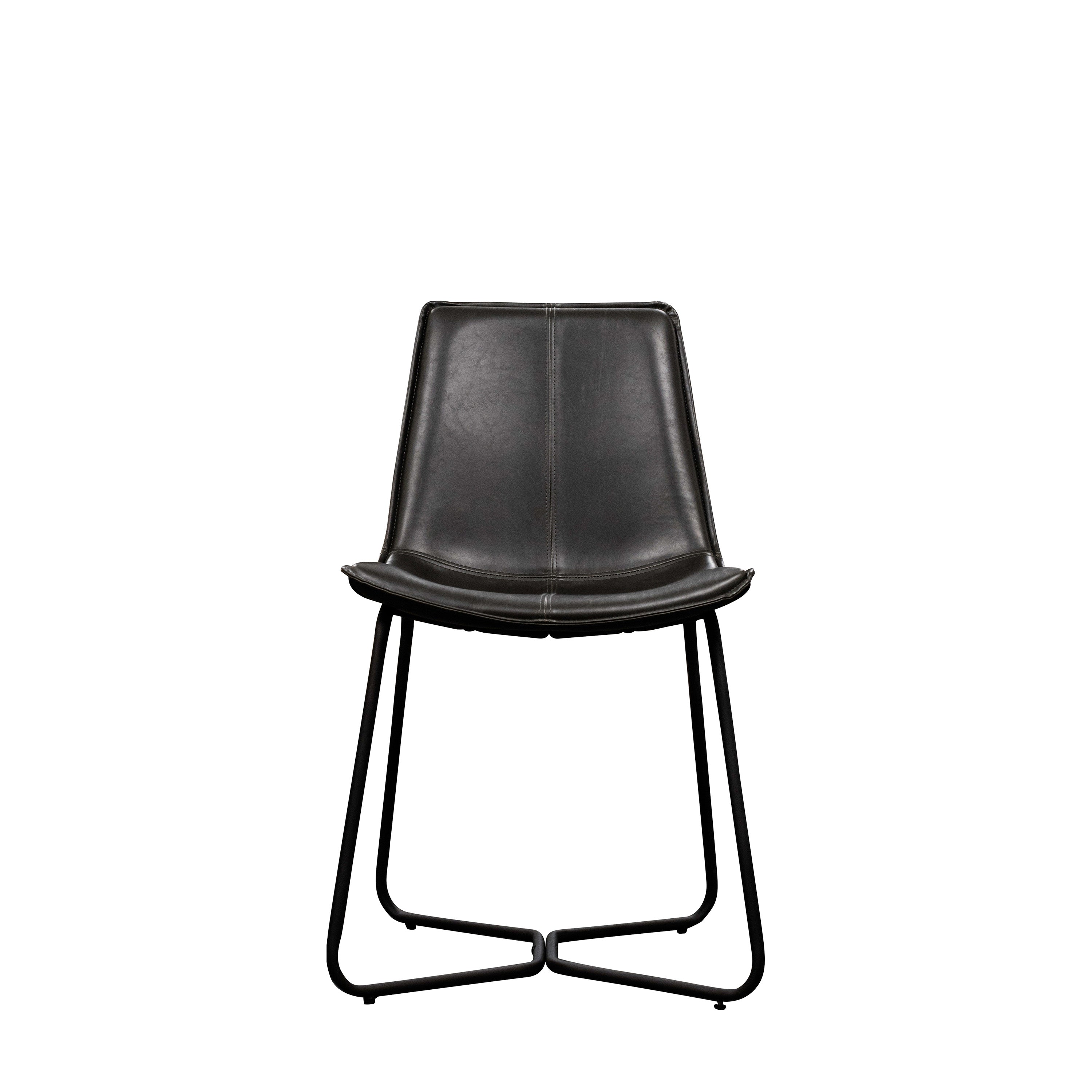 Hawking Chair Charcoal (2pk) - Metal / Plywood / PU / Foam | Migo Interiors