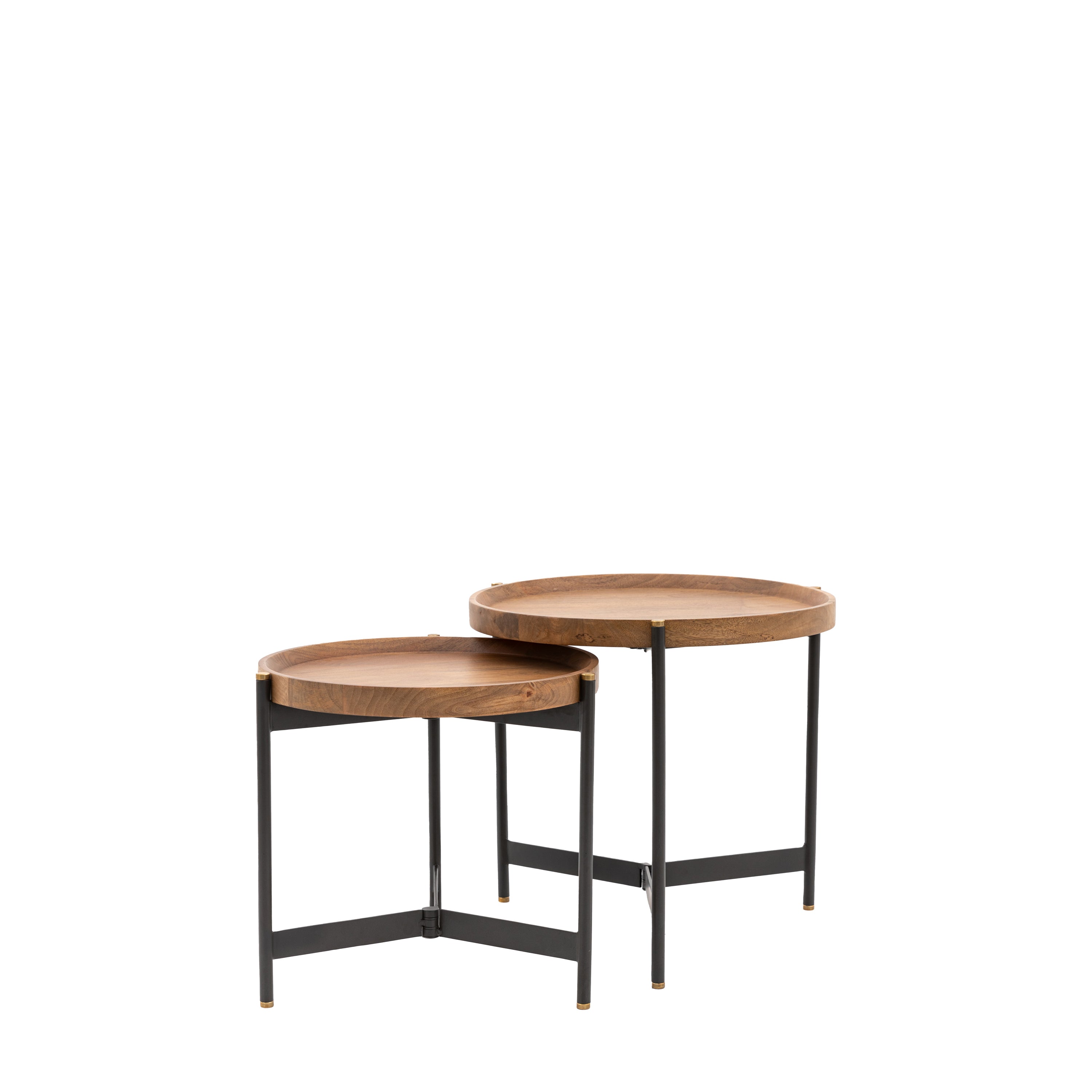 Dakota Nest Of 2 Tables - Mango Wood / Iron | Migo Interiors