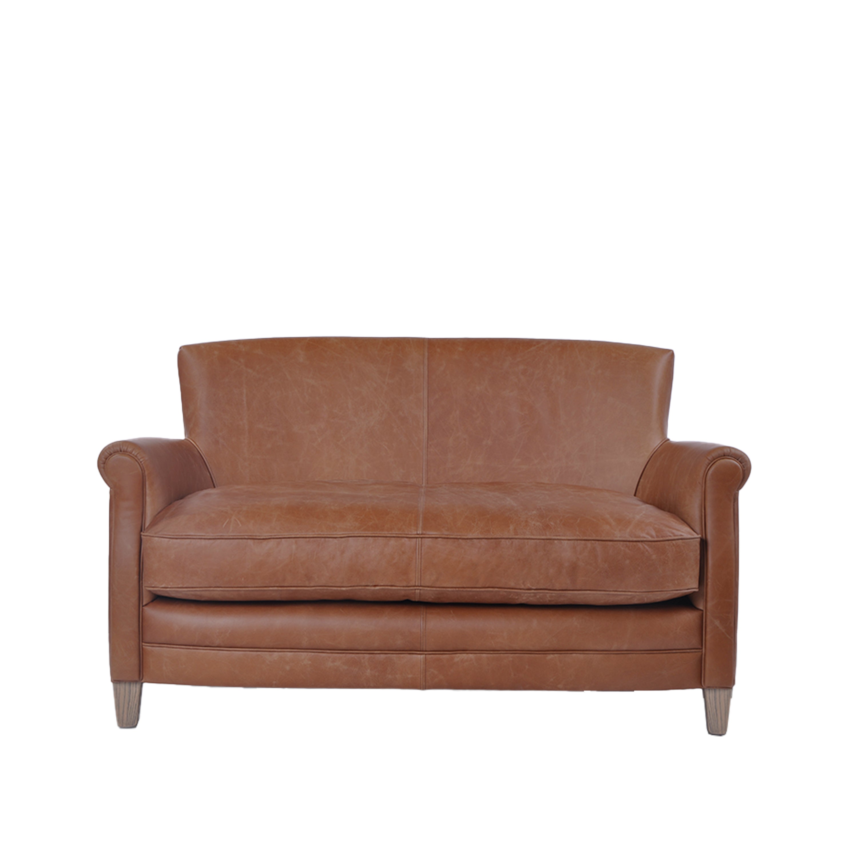 Mr. Paddington Sofa Vintage Brown Leather - Leather / Foam / Ash / Plywood | Migo Interiors