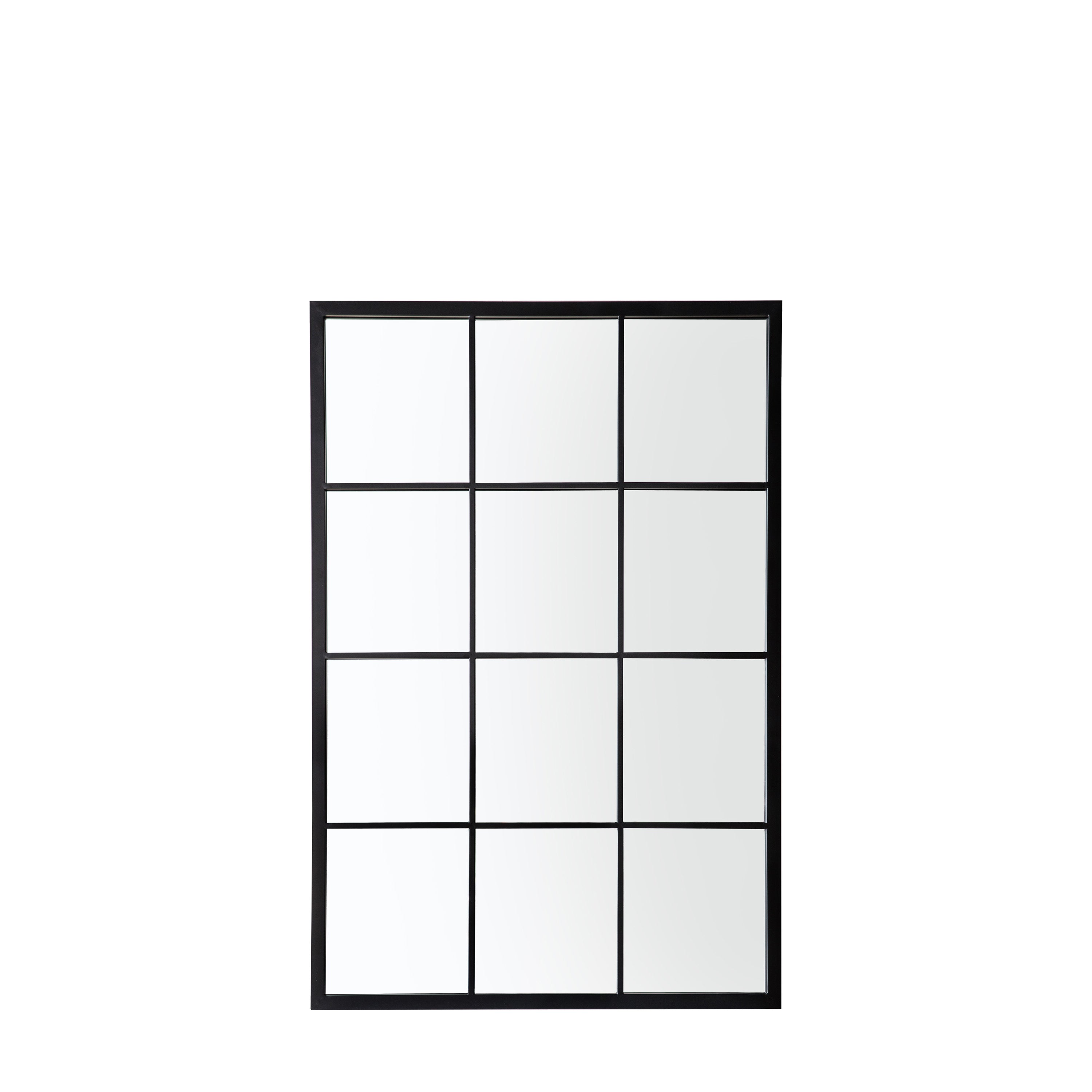 Darland Outdoor Mirror Black - Iron / Glass / PVC | Migo Interiors