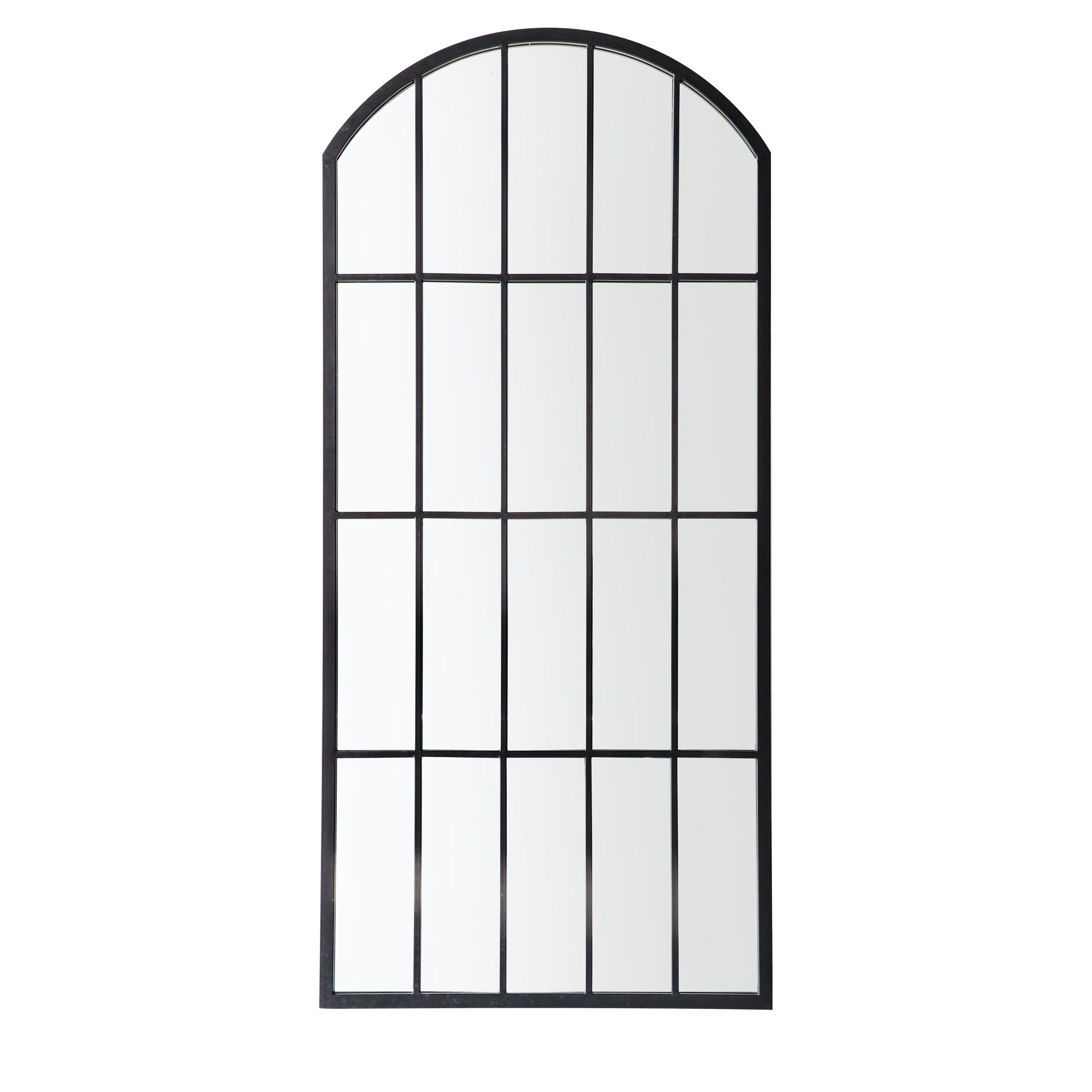 Kemsley Outdoor Mirror Black - Iron / Glass / PVC | Migo Interiors