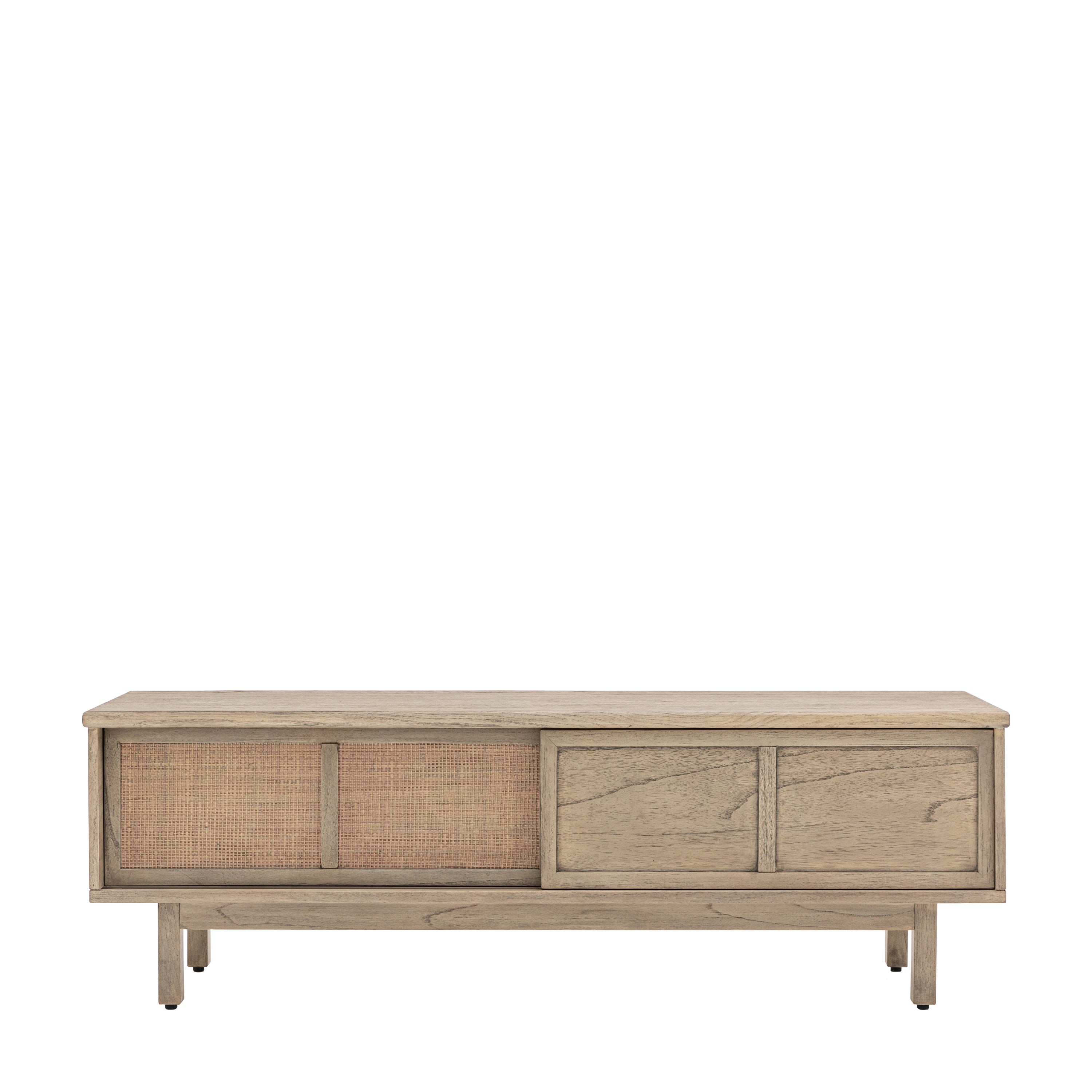 Kyoto Media Unit - Solid Mindi / Particle Board / MDF / Rattan Cane Webbing | Migo Interiors