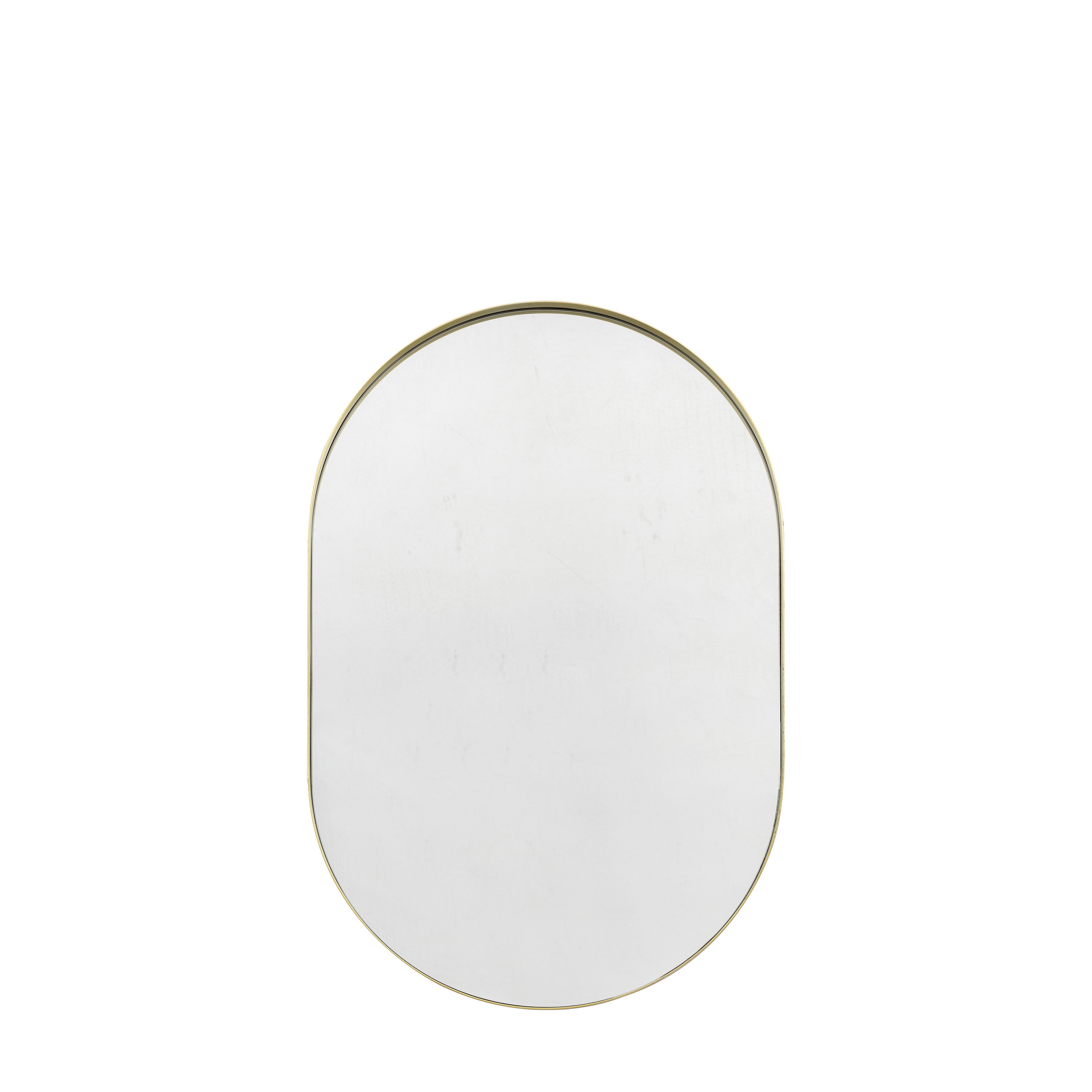 Hurston Elipse Mirror Champagne - Glass / Iron / MDF | Migo Interiors