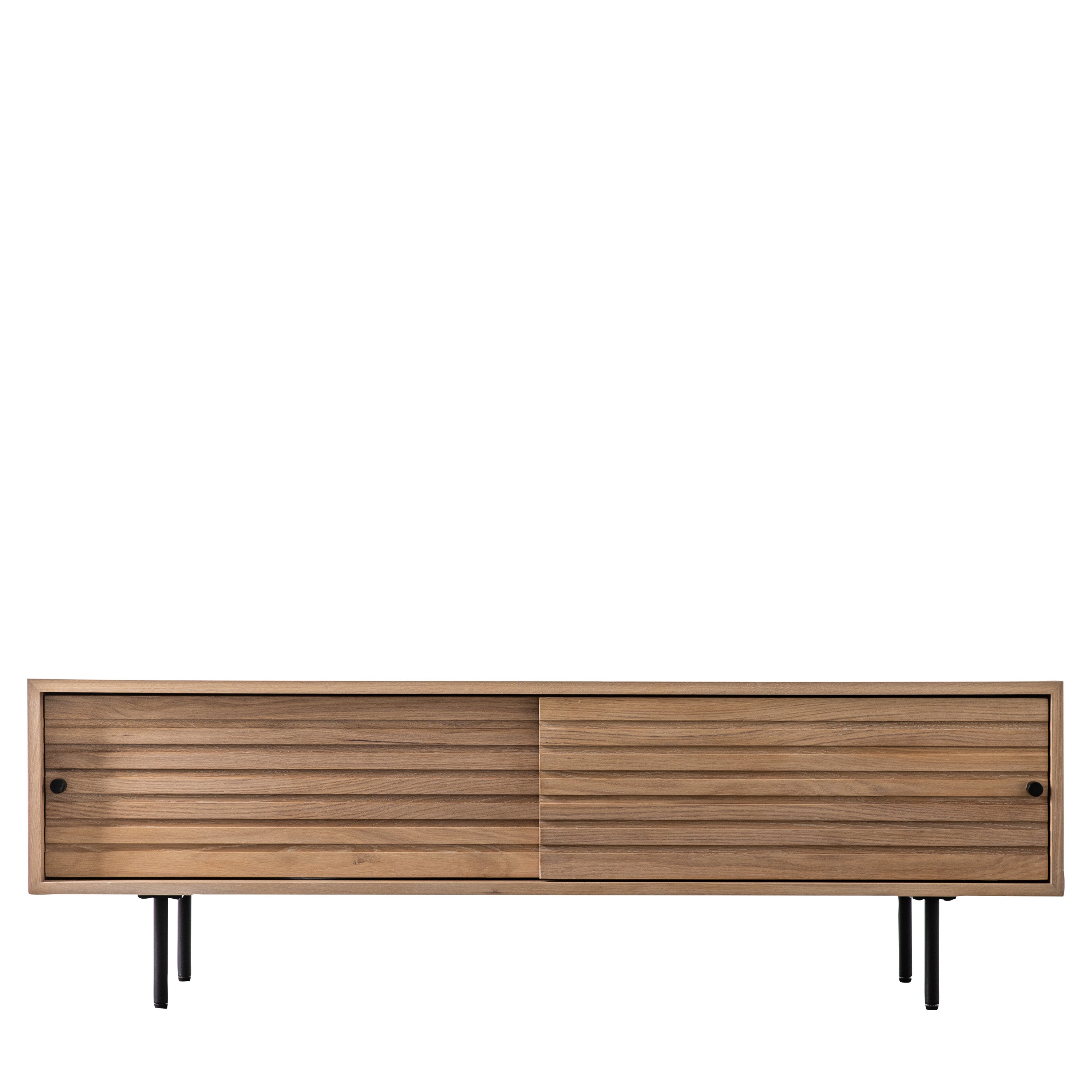 Okayama Media Unit - Oak / Steel / MDF | Migo Interiors