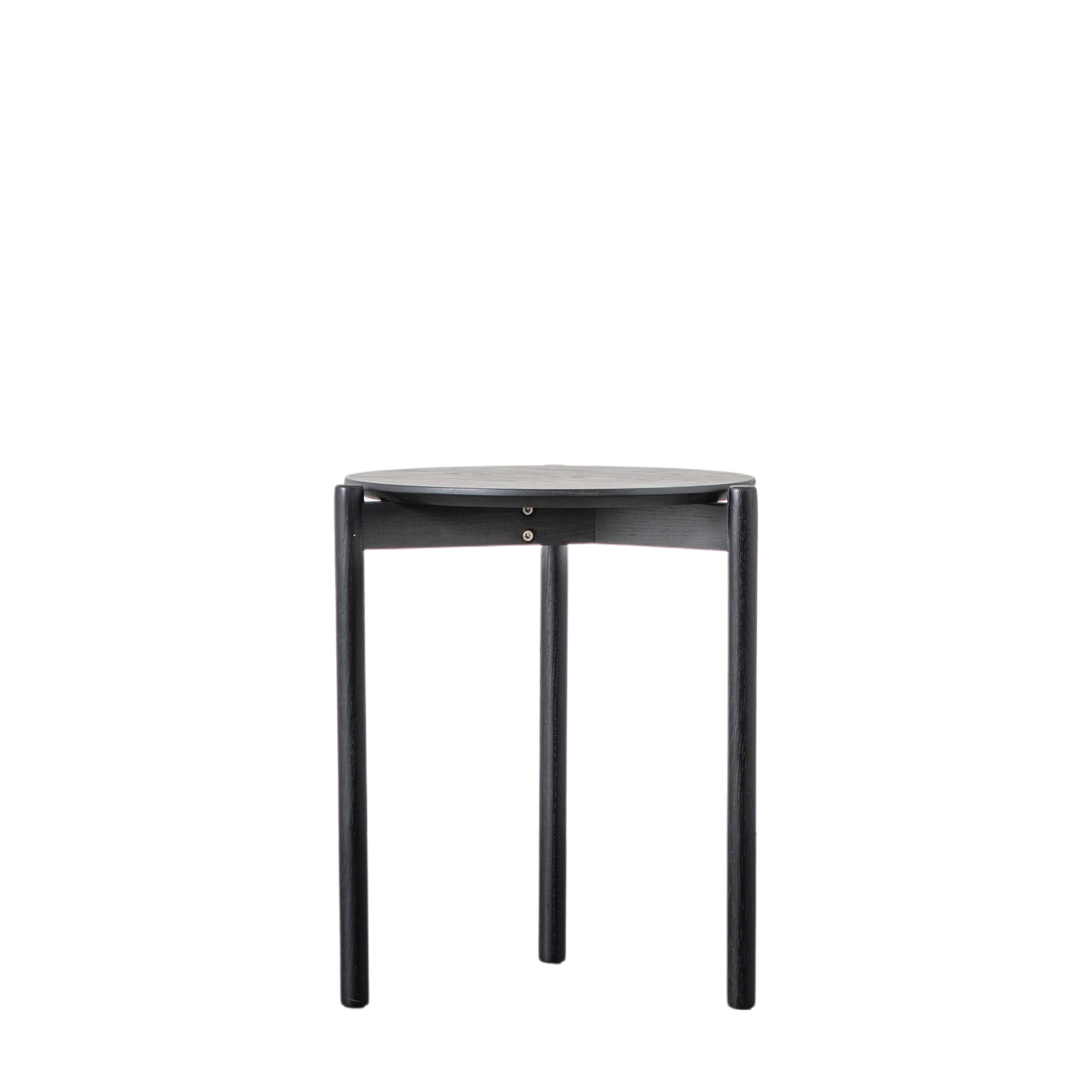 Burley Side Table Black - MDF / Oak Veneer / Oak | Migo Interiors