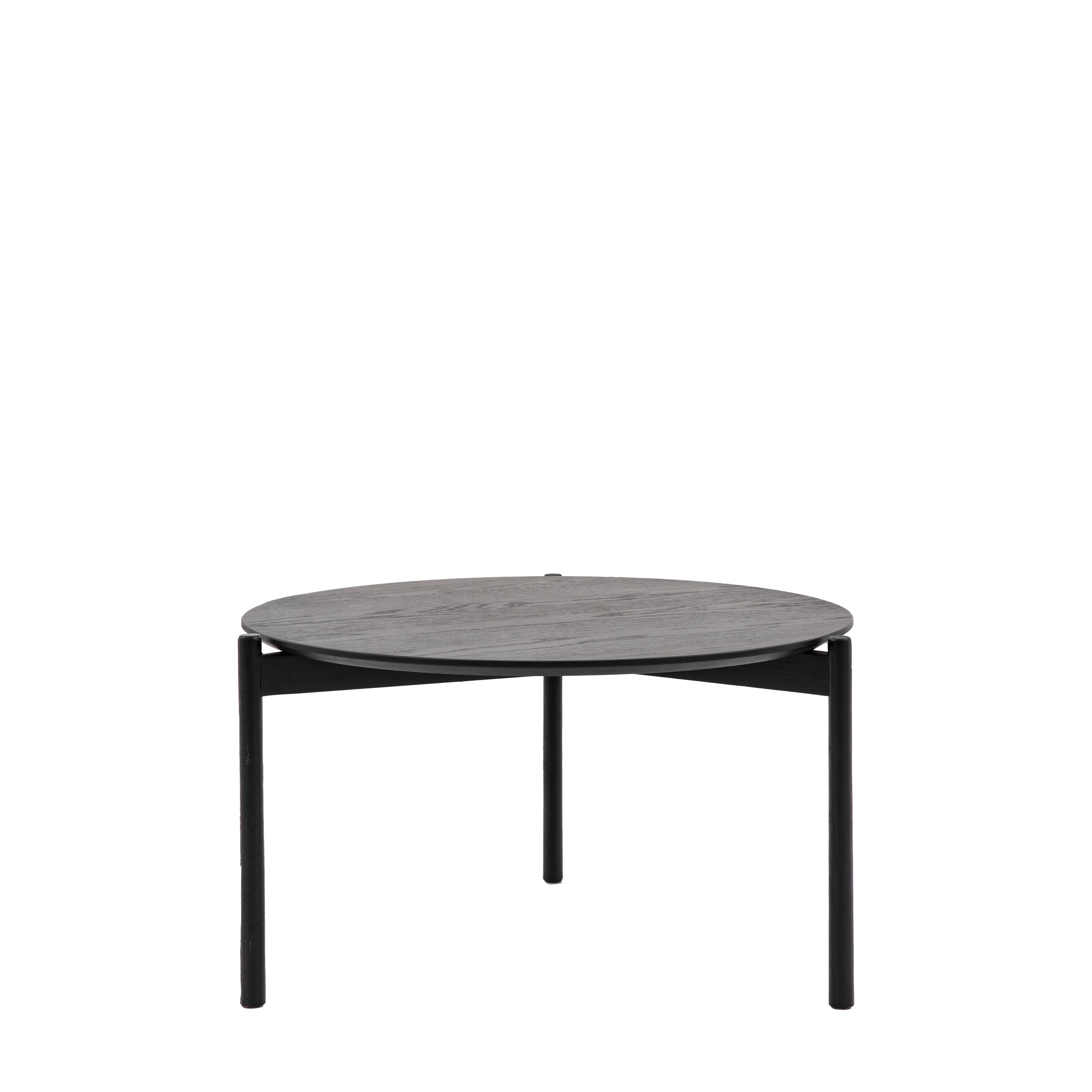Burley Coffee Table Black - MDF / Oak Veneer / Oak | Migo Interiors