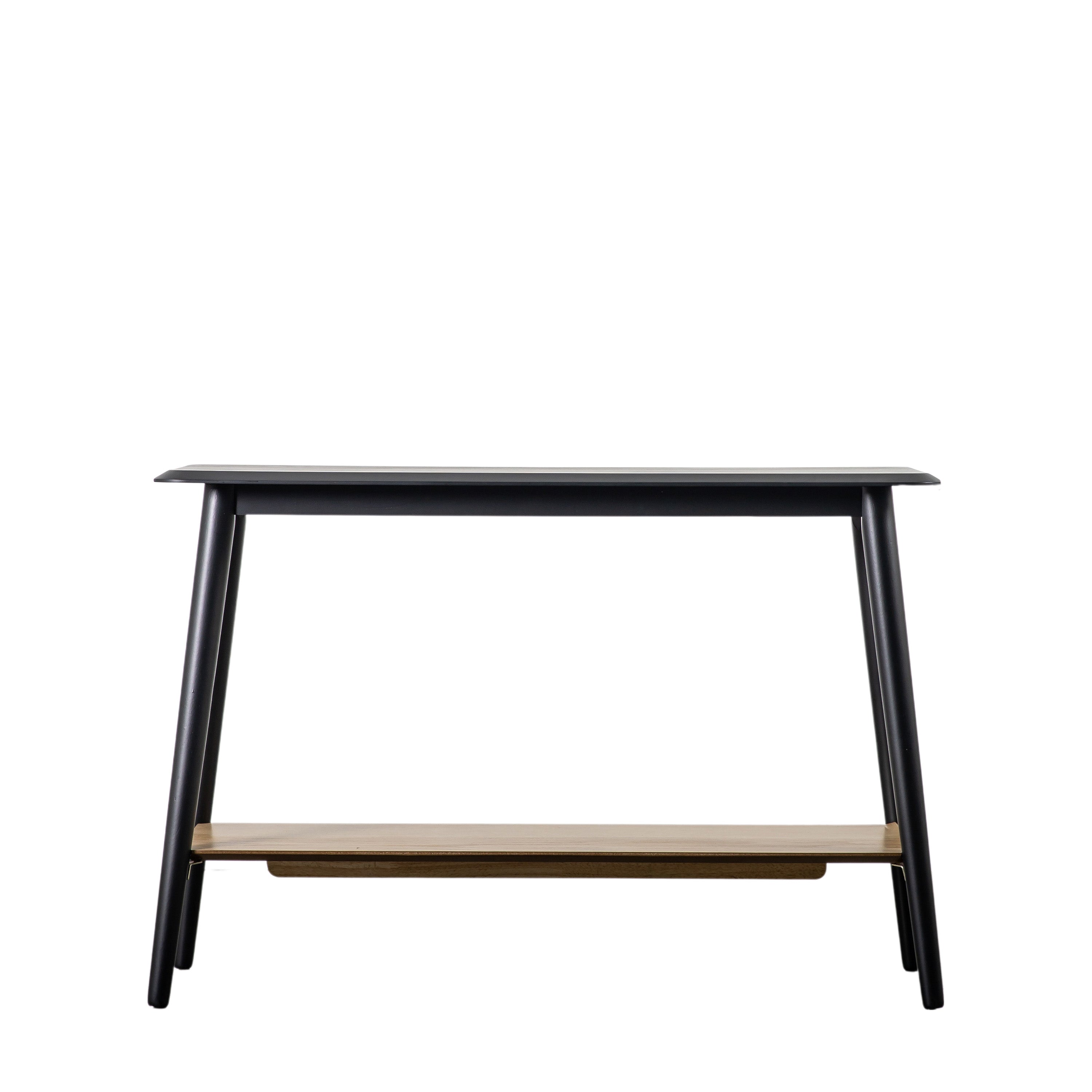 Maddox Console Table with Shelf - Rubber Wood / Oak Veneer | Migo Interiors