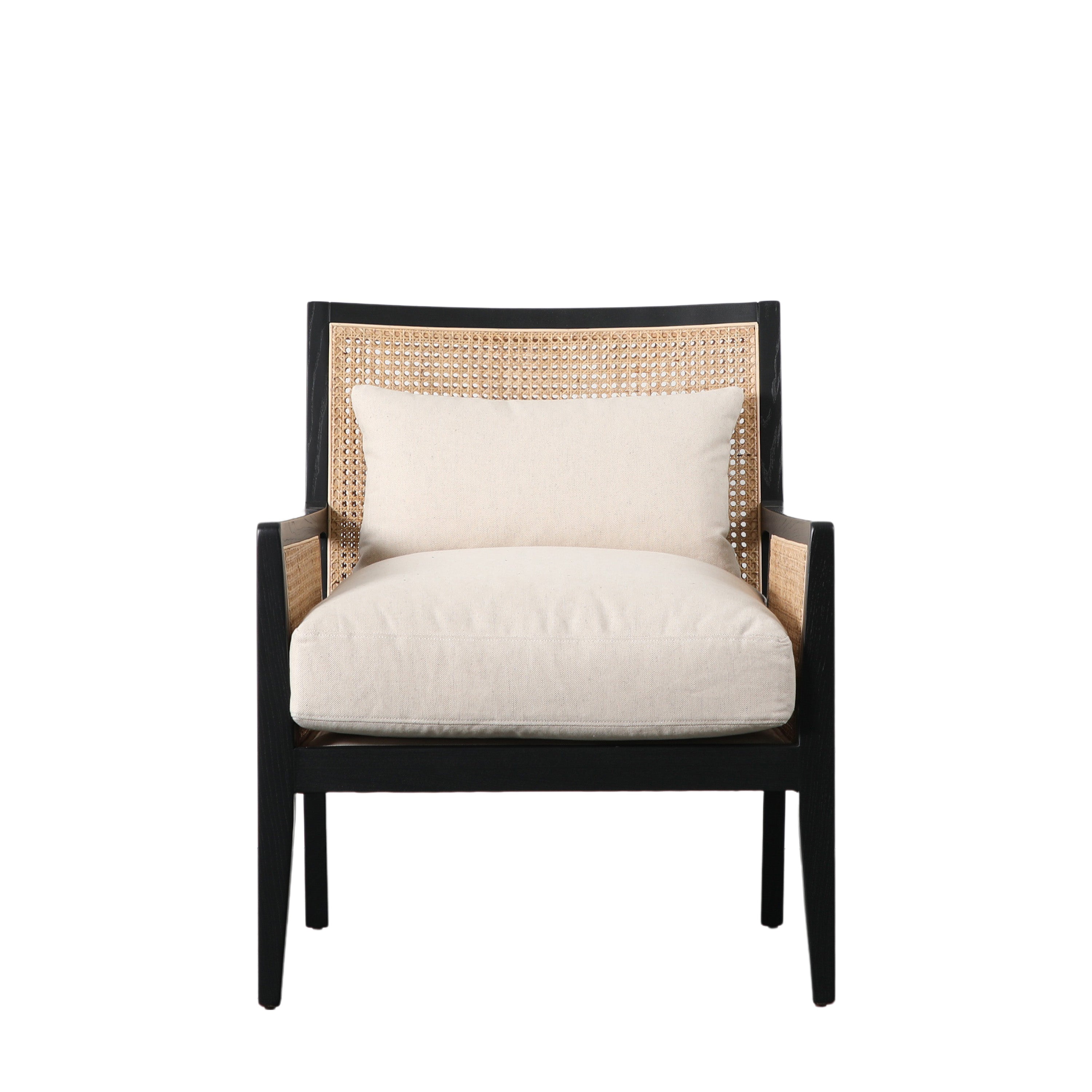 Nagoya Armchair Cream - Ash / Plywood / FR Foam / Polyfibre / Polyester Fabric | Migo Interiors
