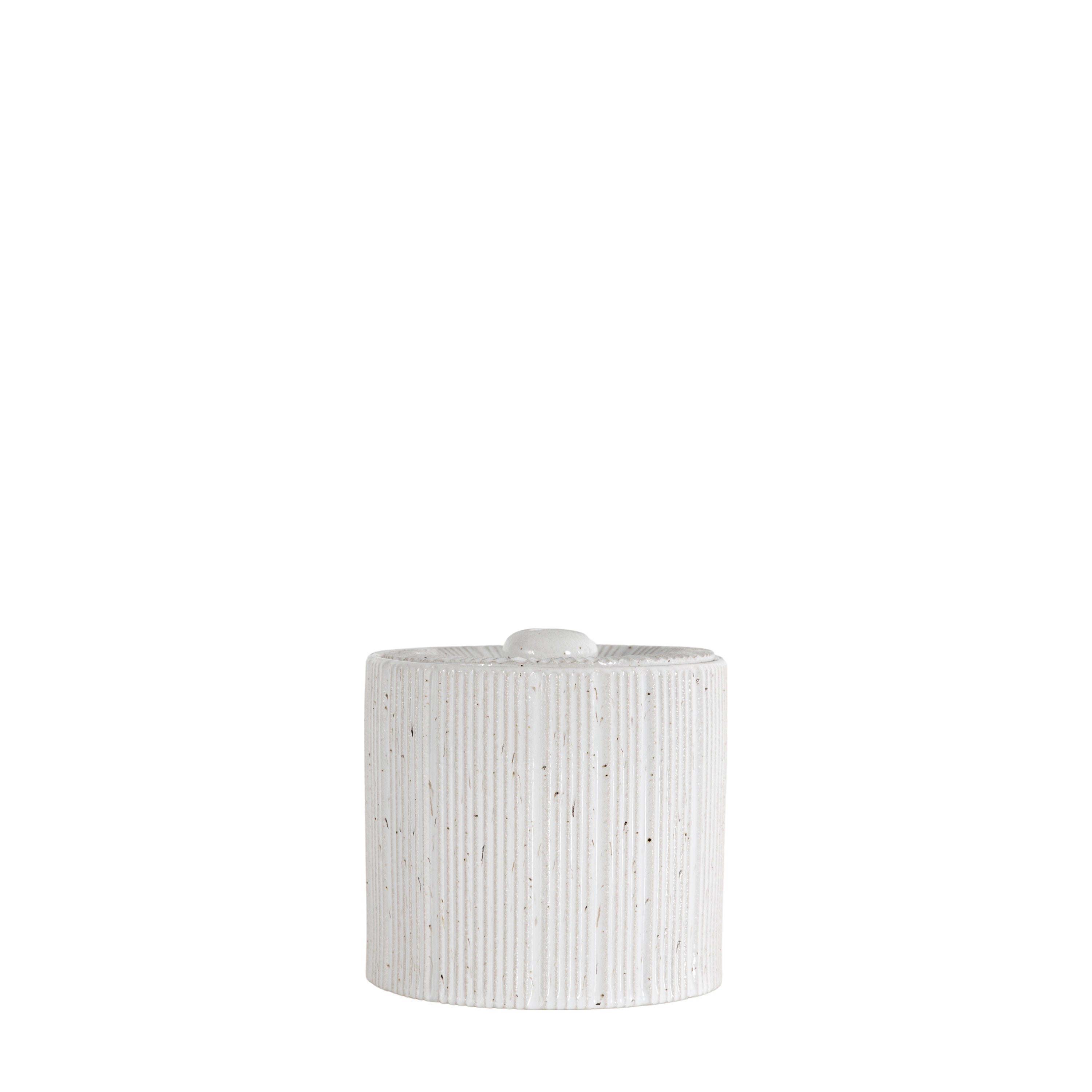 Estrid Jar Large White - Clay | Migo Interiors