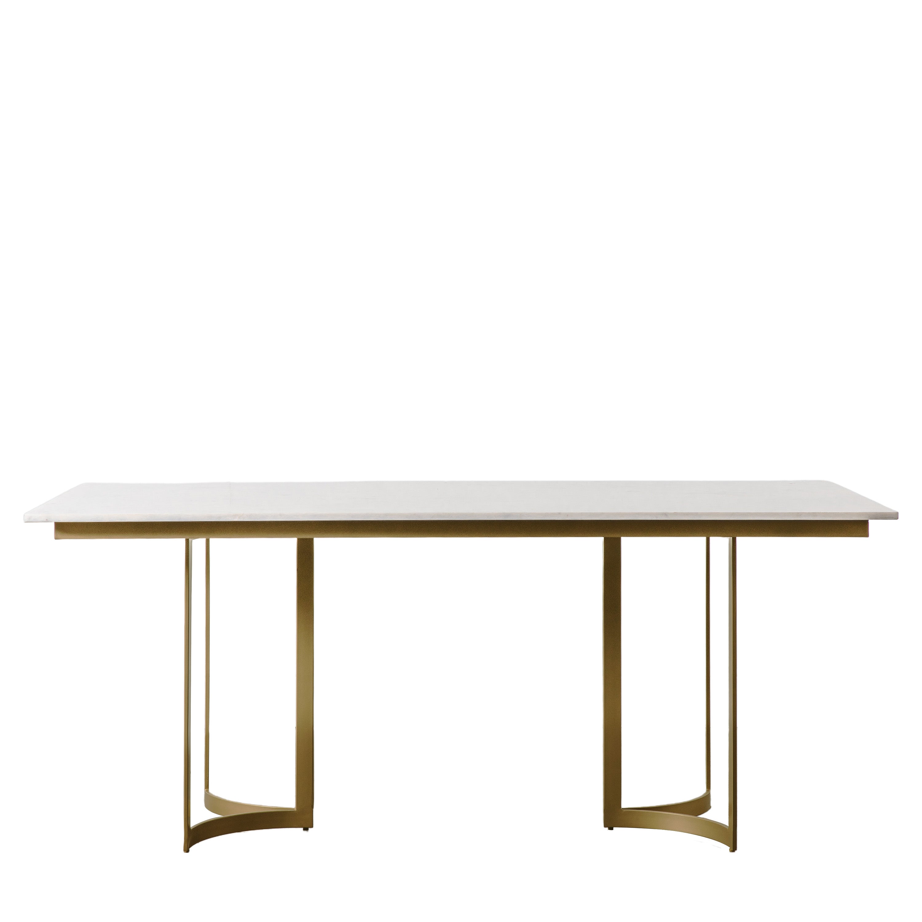 Everton Dining Table Gold - Stone / Iron / MDF | Migo Interiors