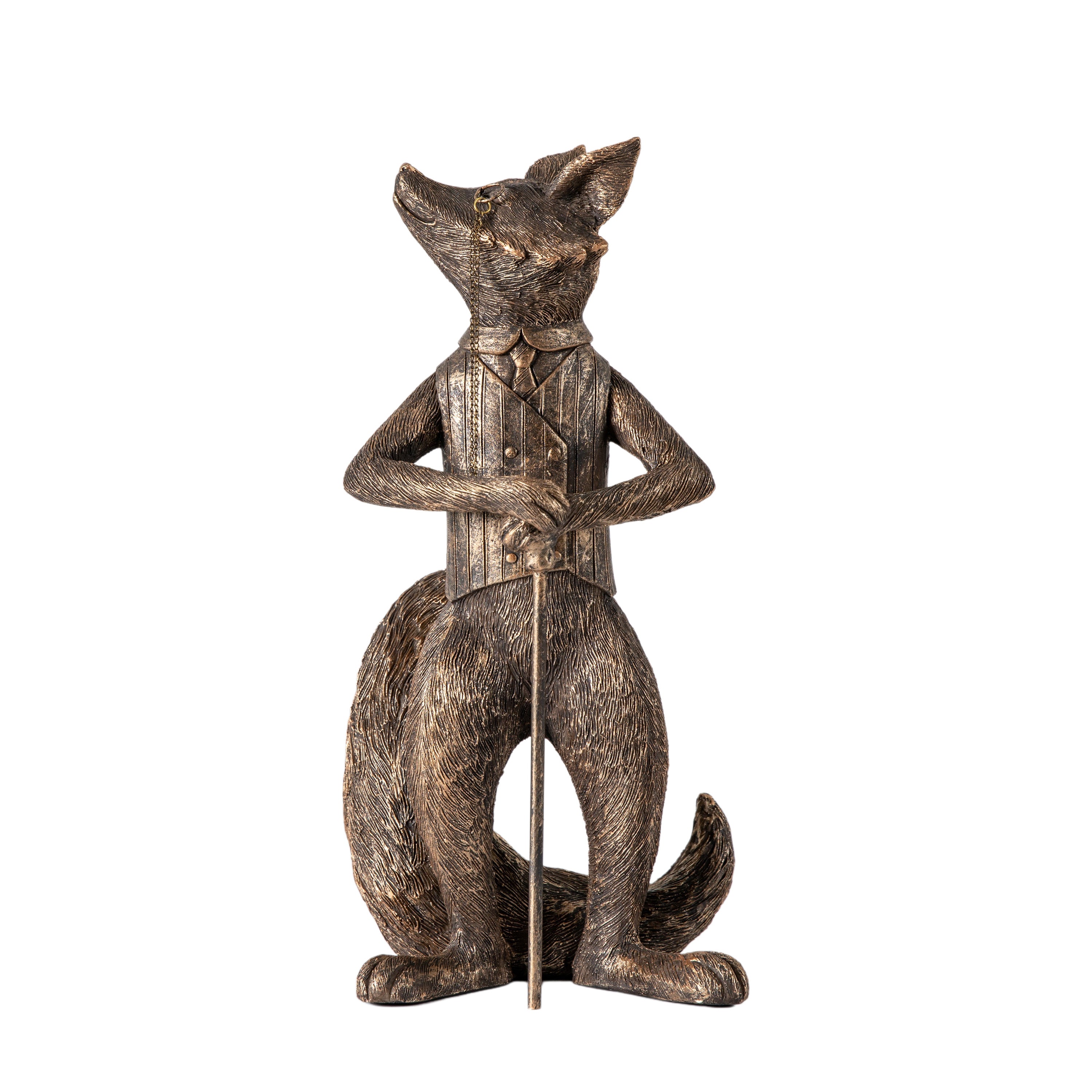 Lord Snooty Fox Bronze - Polyresin / Iron | Migo Interiors