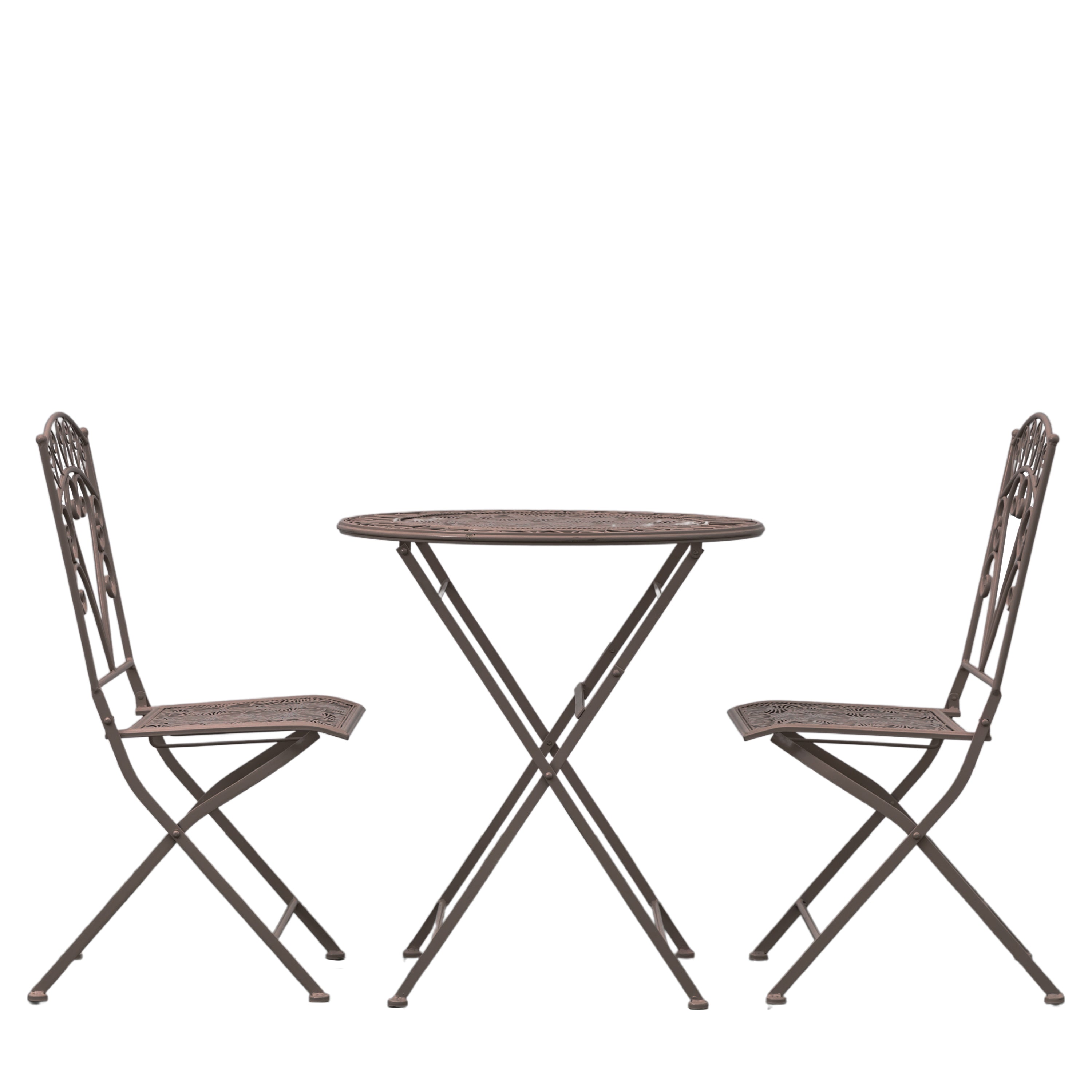 Brindisi 2 Seater Bistro Set Noir - Iron | Migo Interiors
