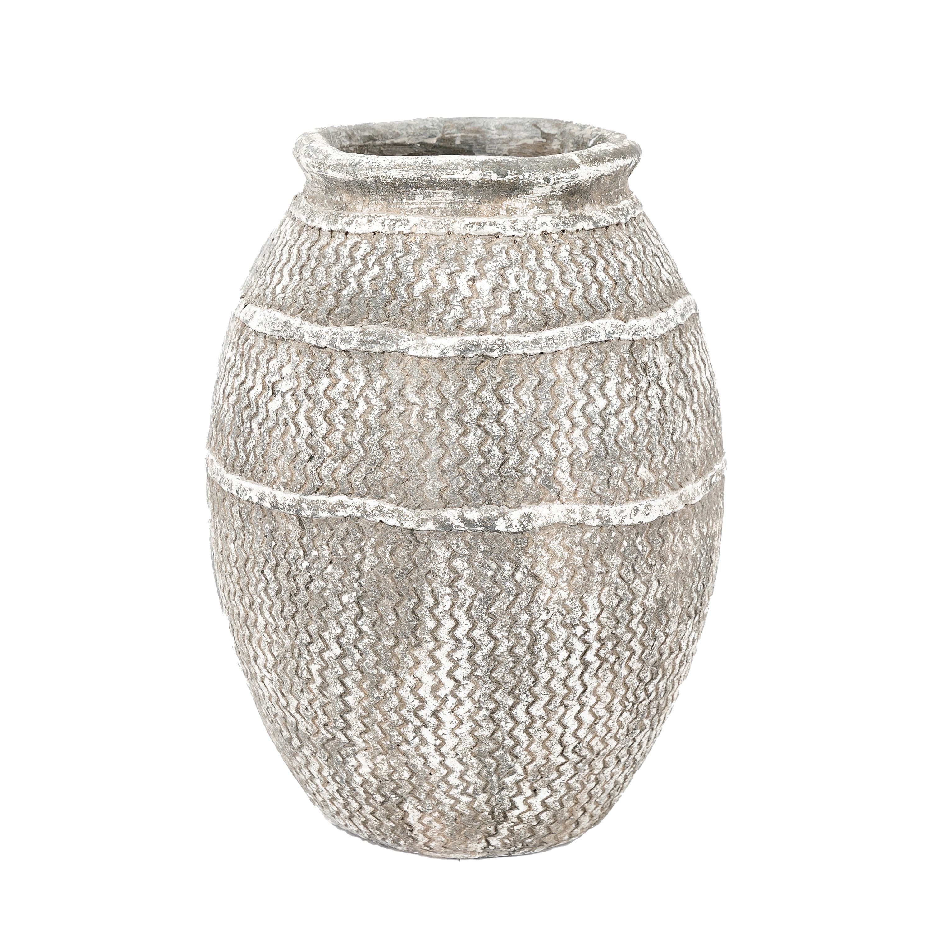 Zante Vase Small Antique Grey - Cement | Migo Interiors