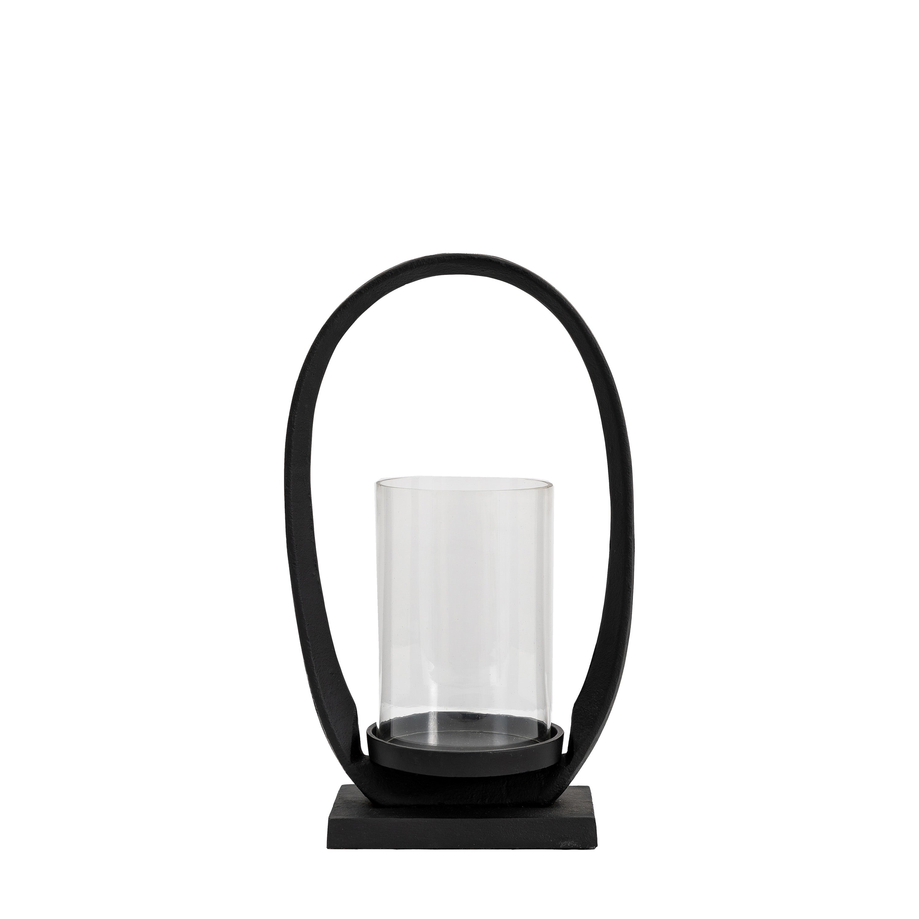 Hooper Lantern Small Black - Aluminium / Glass | Migo Interiors