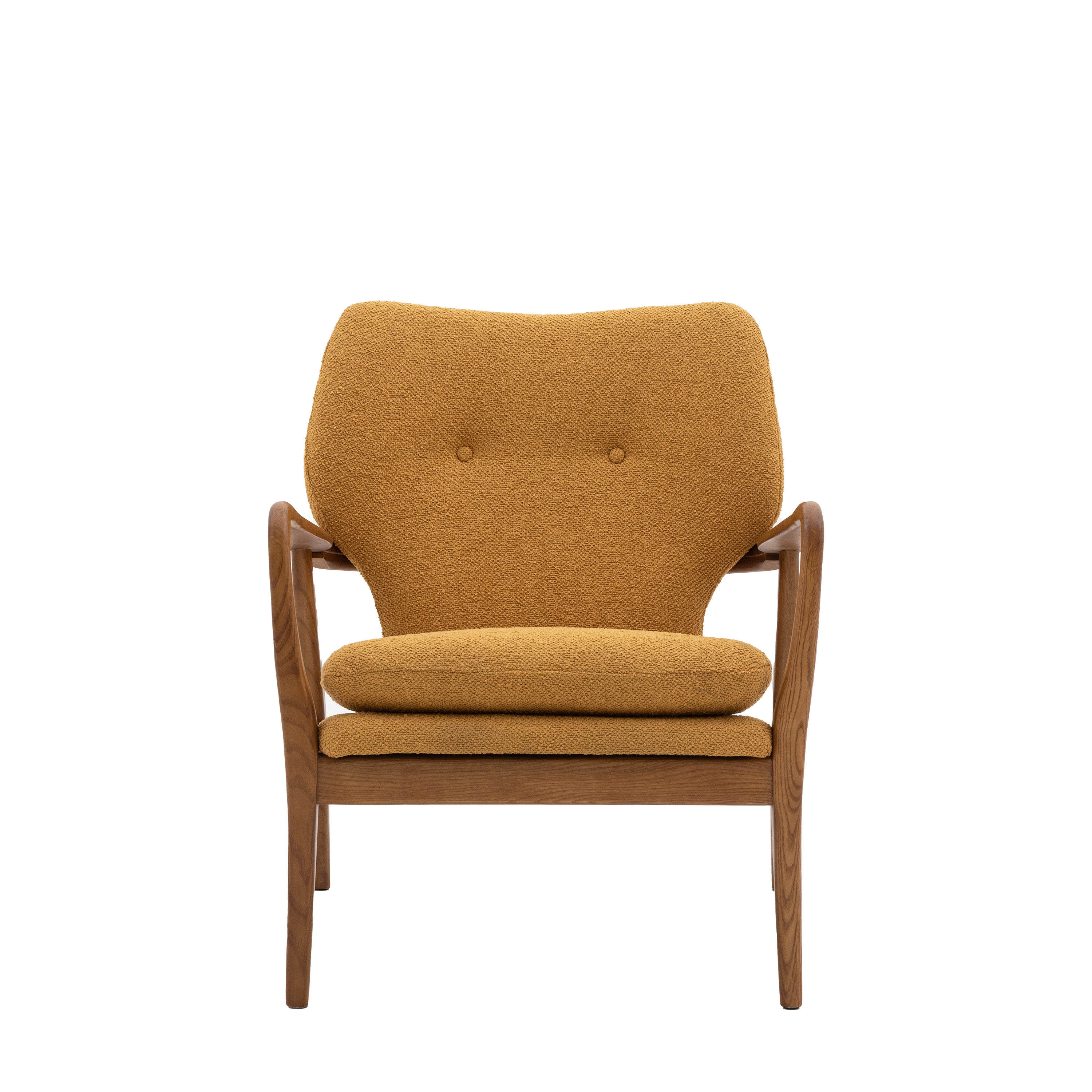 Jensen Armchair Ochre - Oak / Plywood / Polyester / Foam / Cotton | Migo Interiors