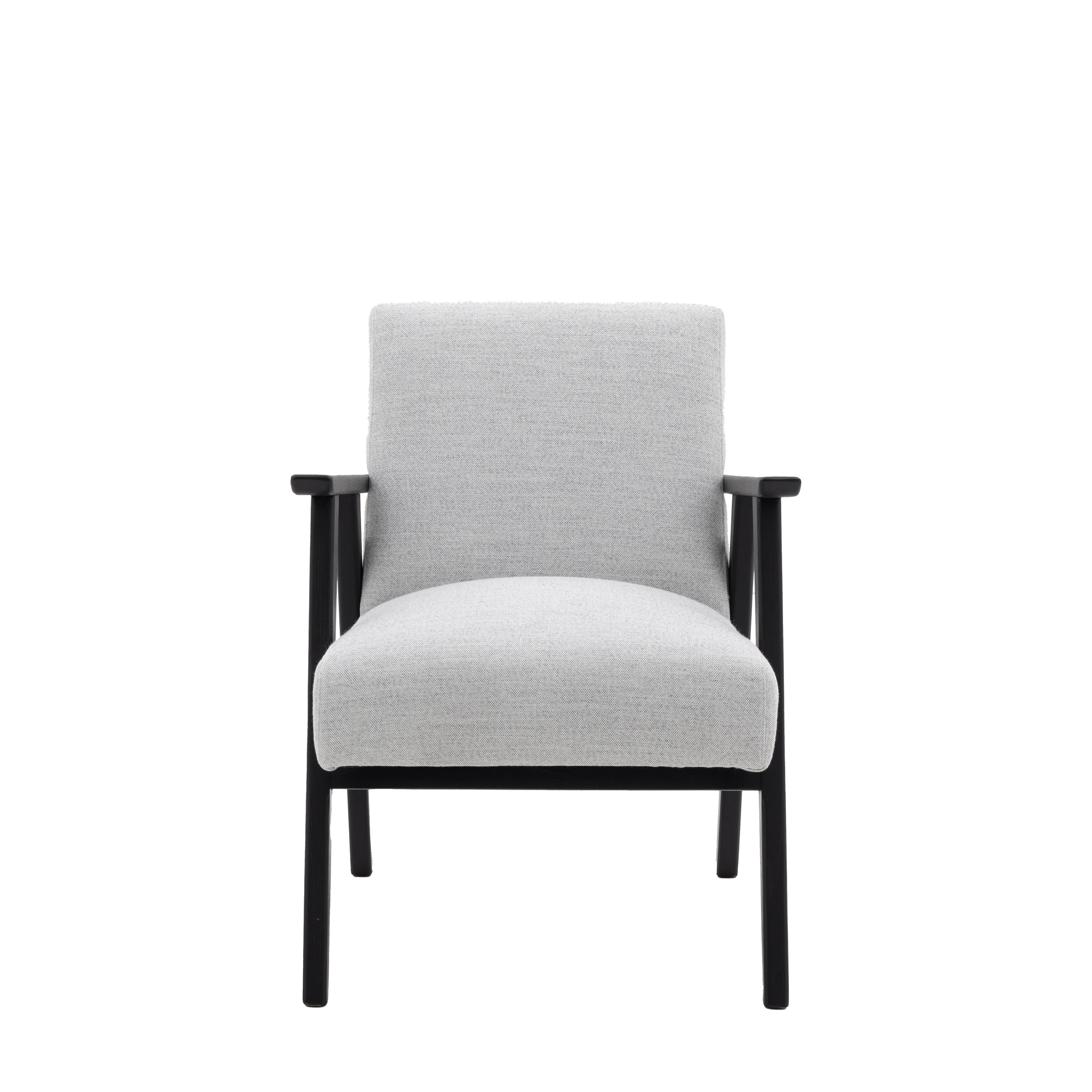 Neyland Armchair Mottled Stone - Oak / Plywood / Polyester / Foam / Polyfibre | Migo Interiors