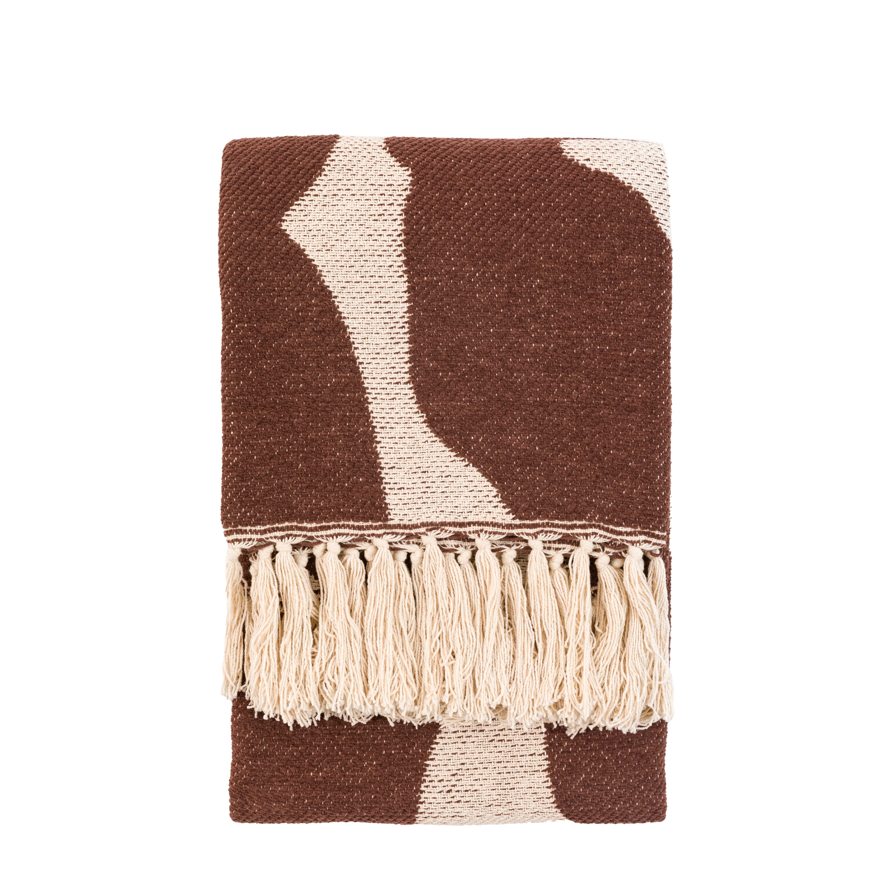 Alma Abstract Throw Chocolate