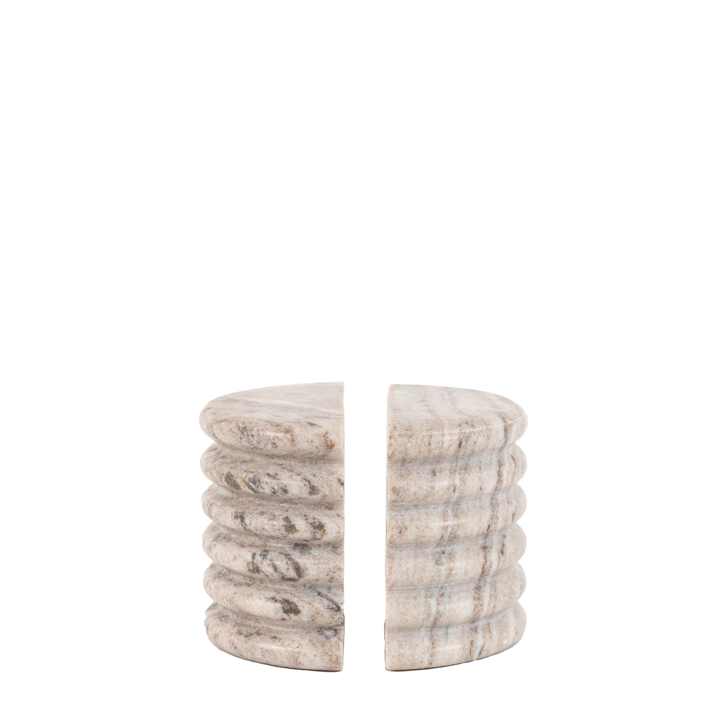 Ondo Marble Bookends Beige S/2