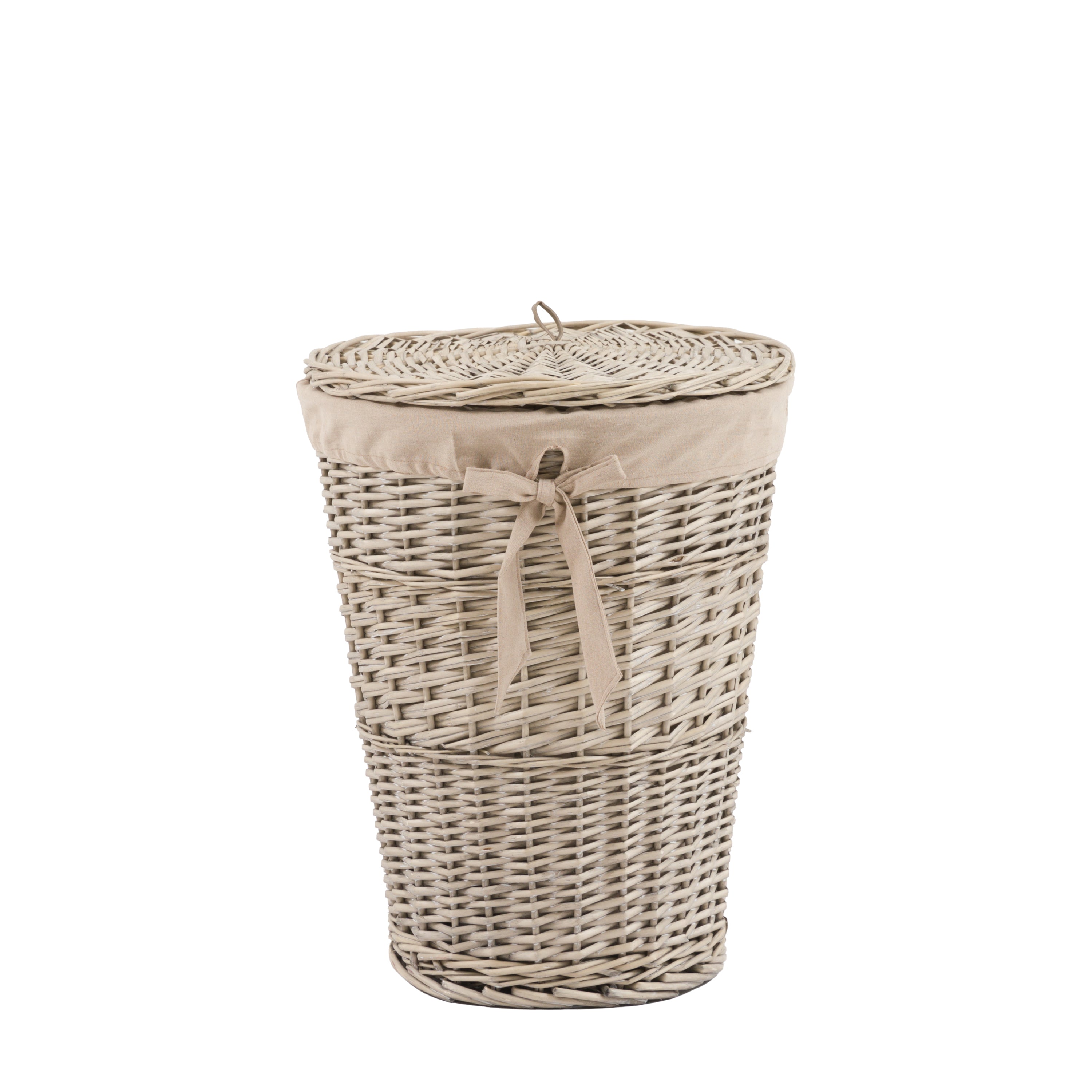 Lina Lined Laundry Basket Natura