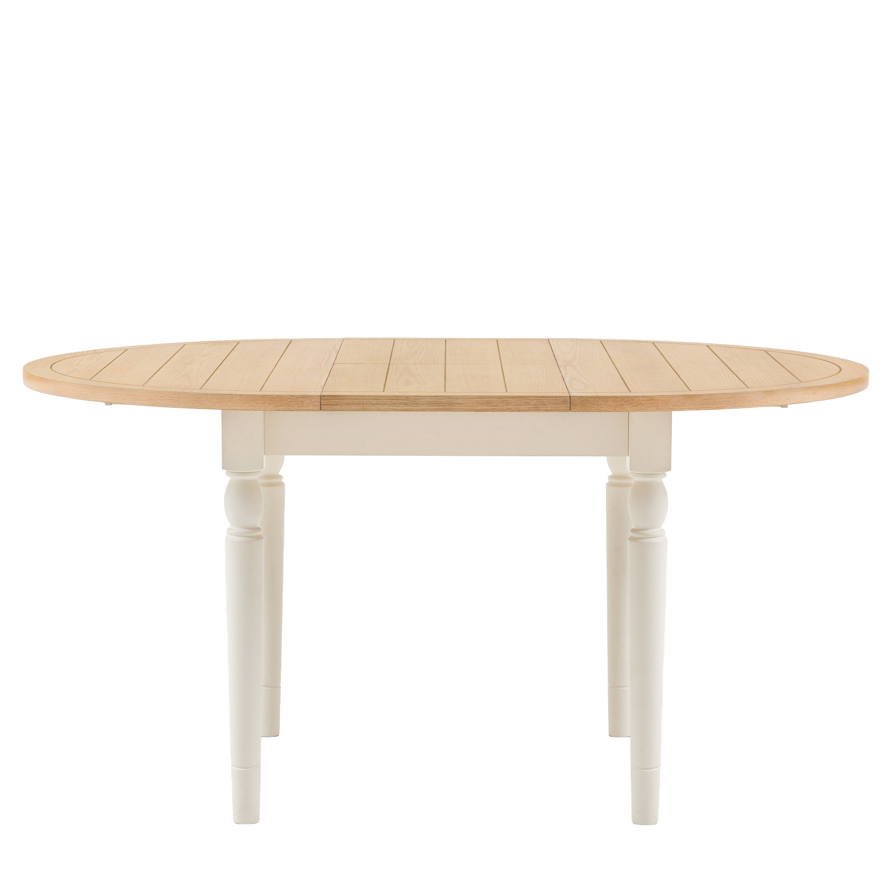 Eton Round Ext Dning Table White 1100/