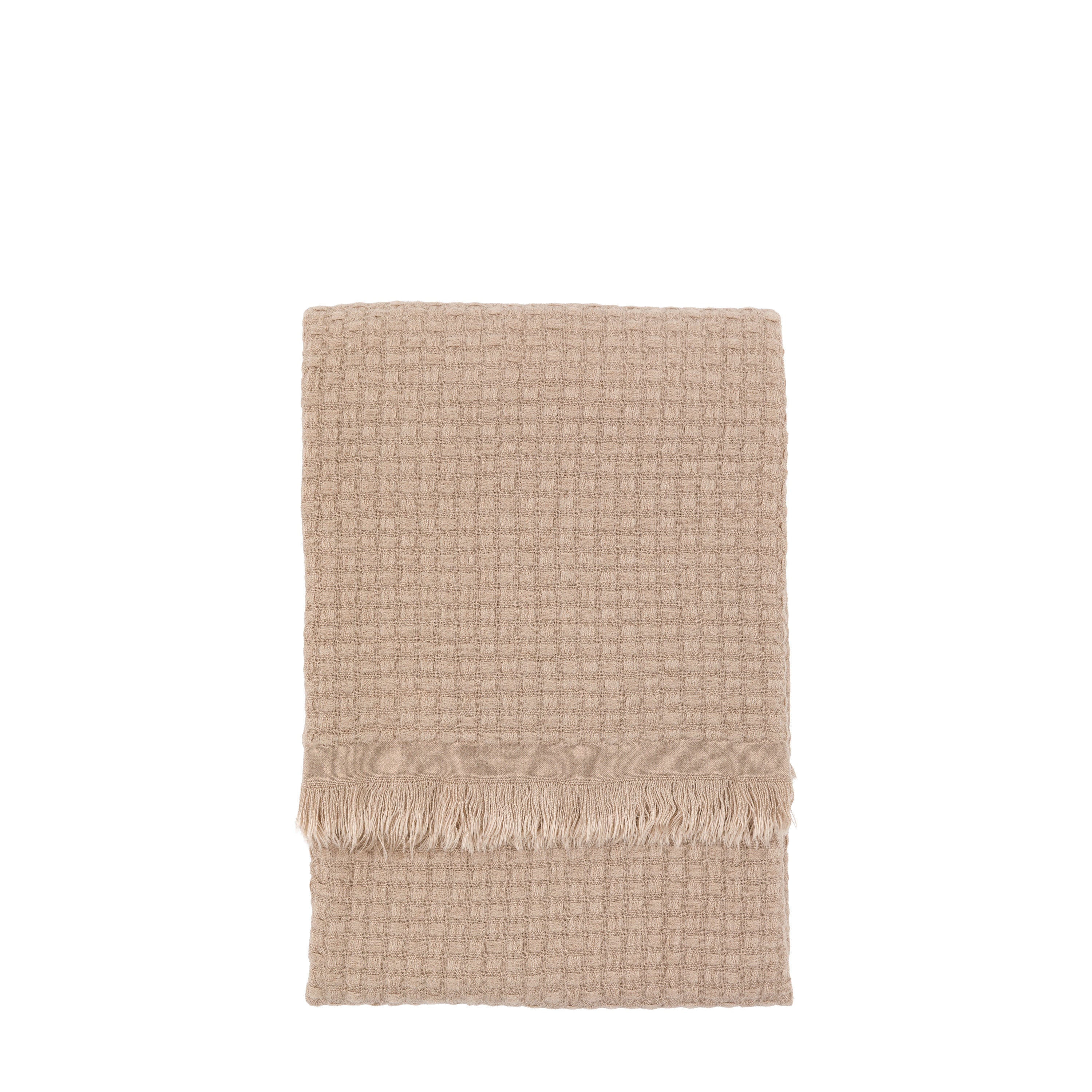 Soft Touch Waffle Throw Natural
