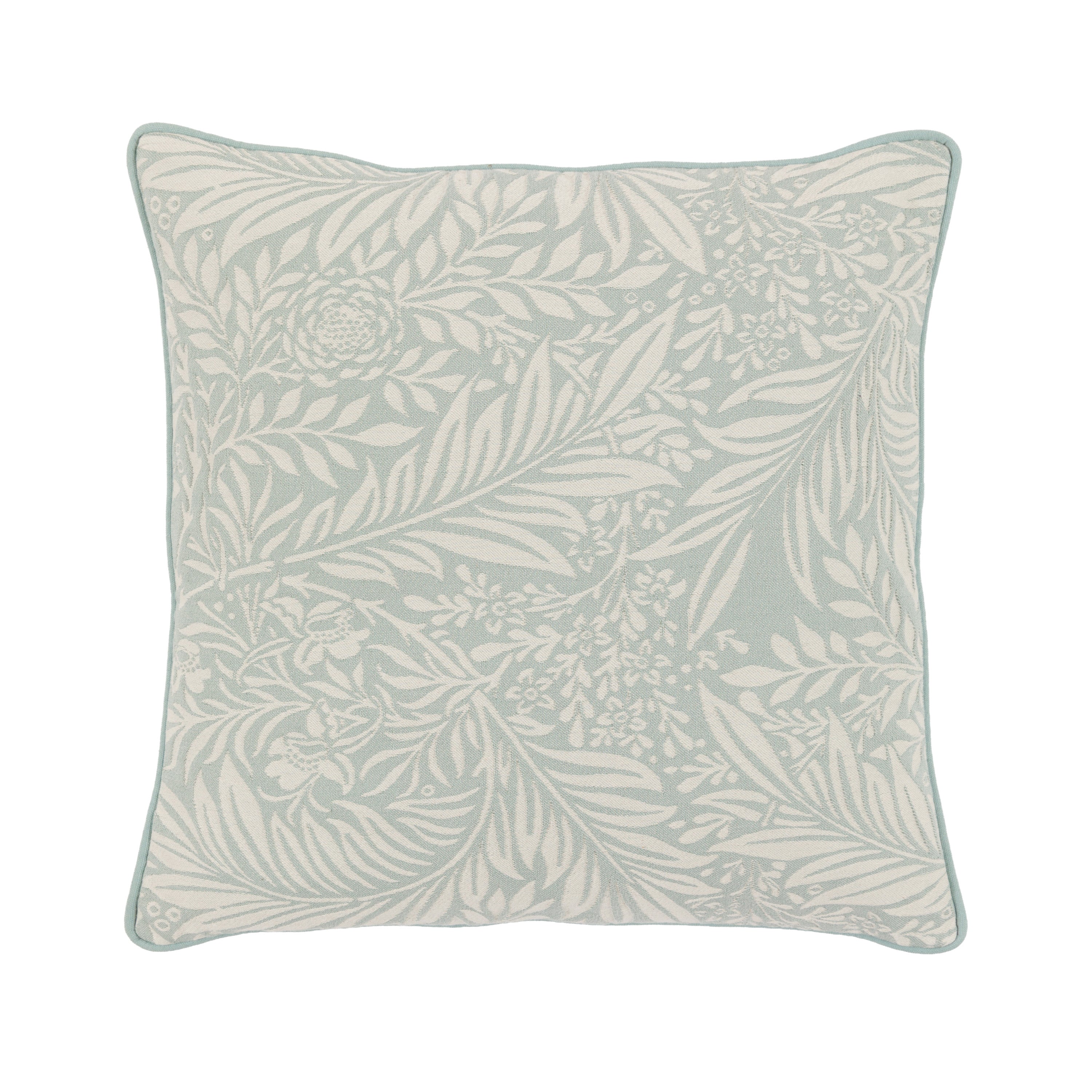 Fallow Leaf Woven Cushion Duck Egg