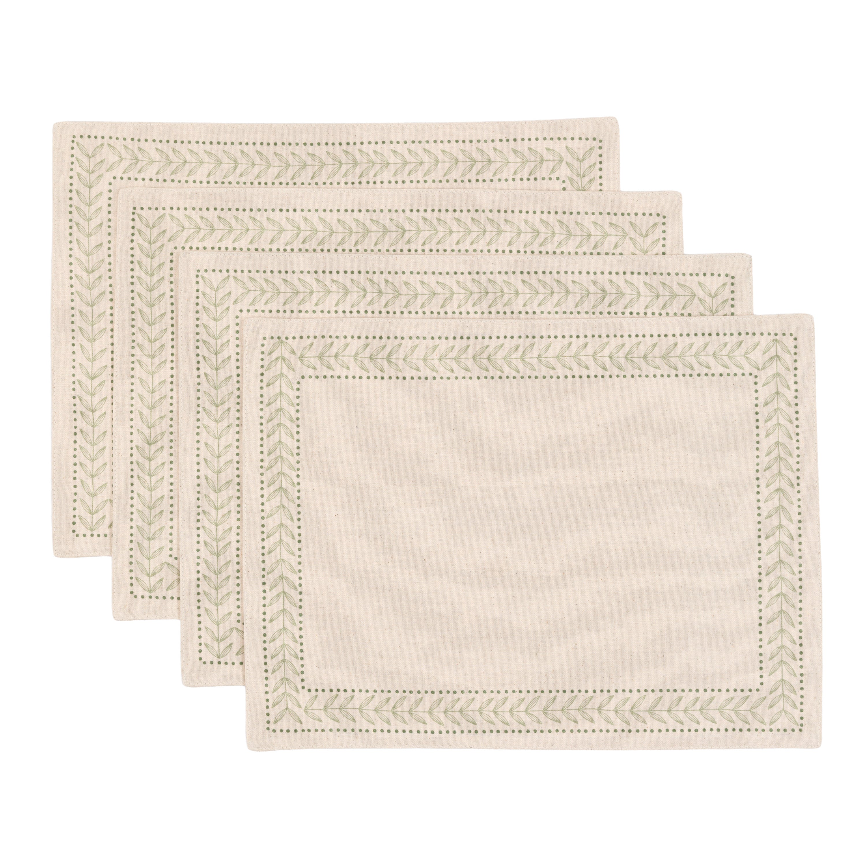 Arbor Leaf Placemats Natural 4pk