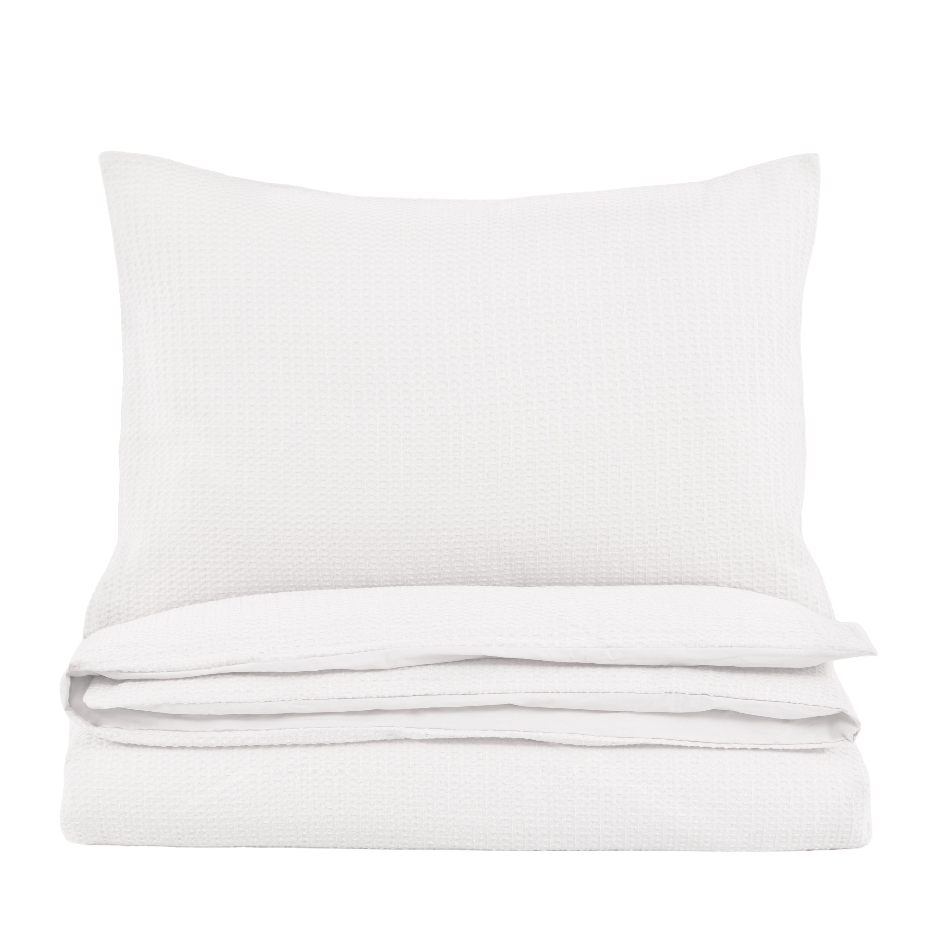 Mira Jacquard Quilt Cover Set White Single