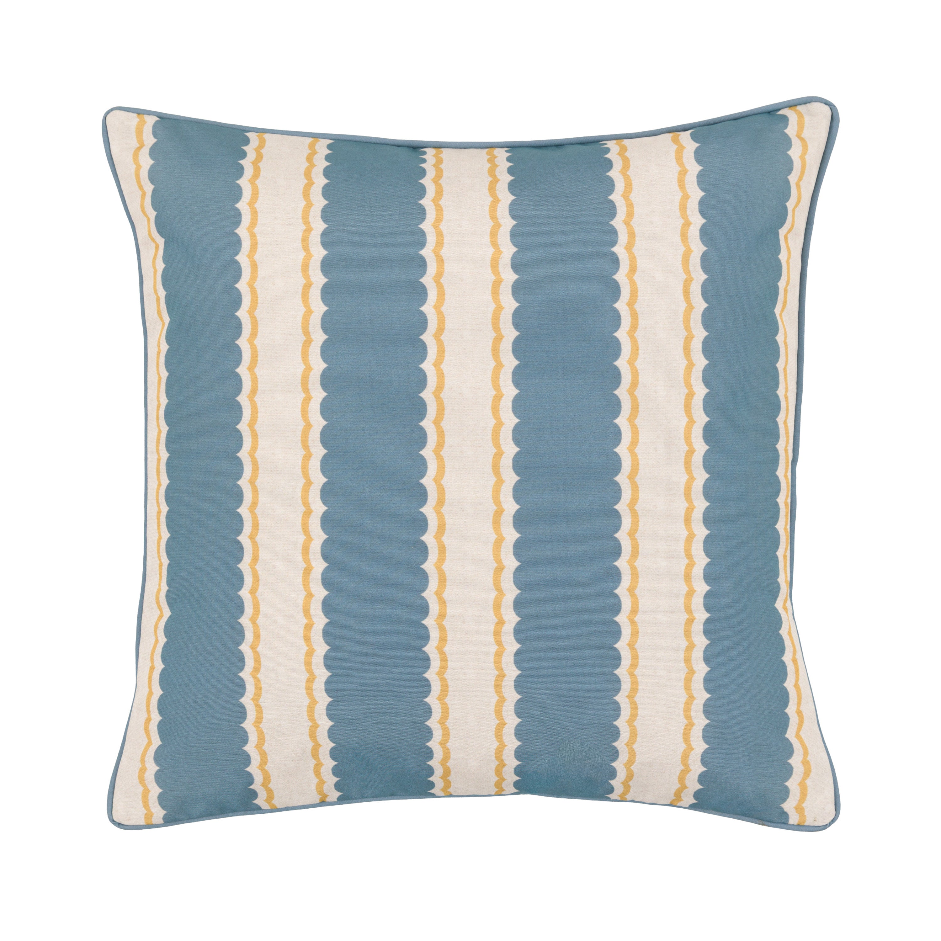 Calivana Cushion Blue/Ochre