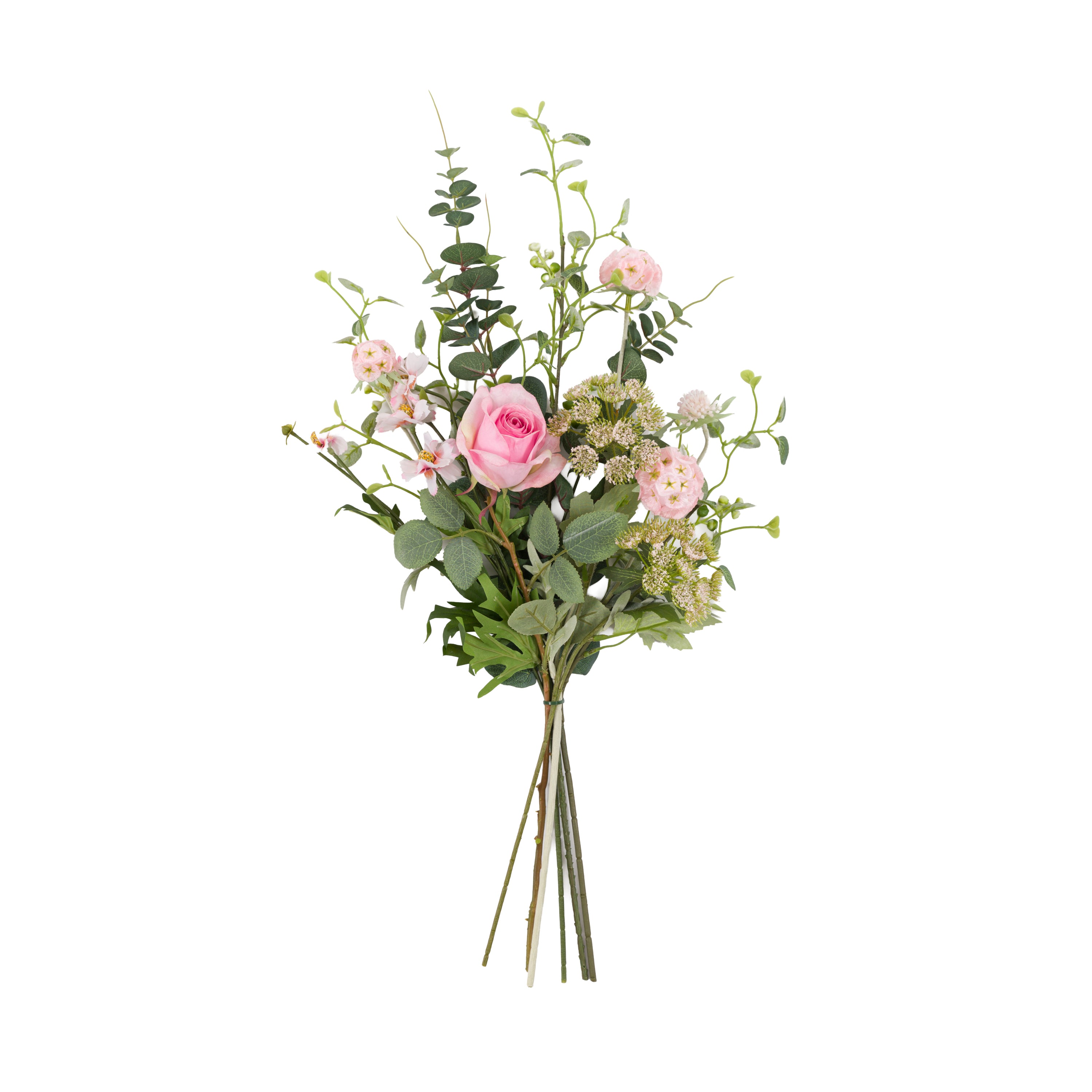 Pink Mixed Wrapped Bouquet