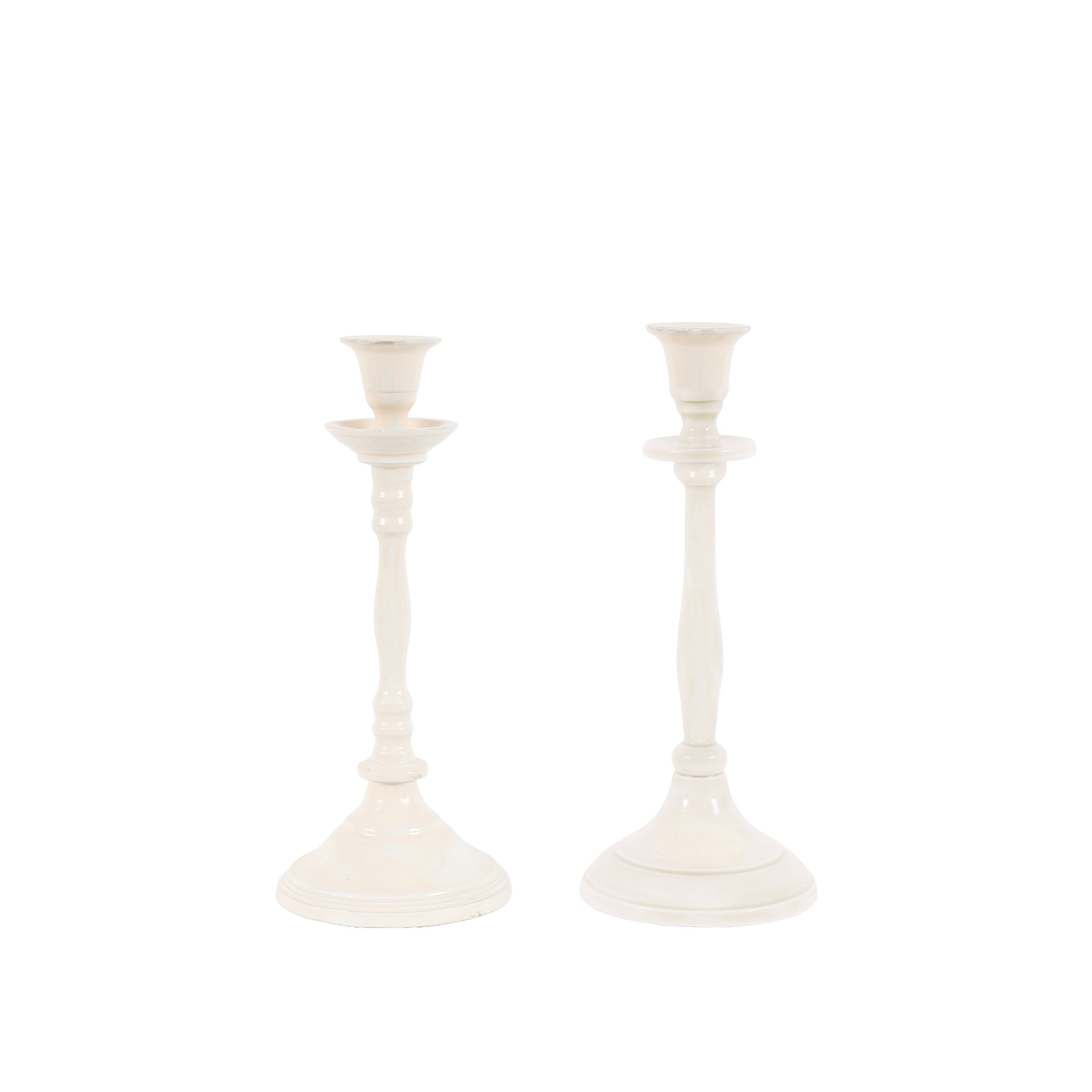 Altea Candlesticks Cream Set of 2