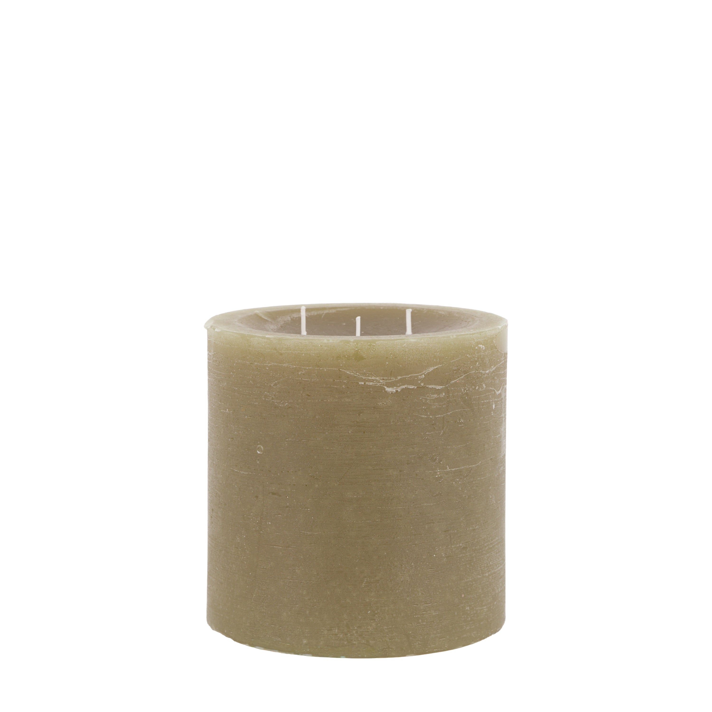 Pillar Candle Rustic Olive