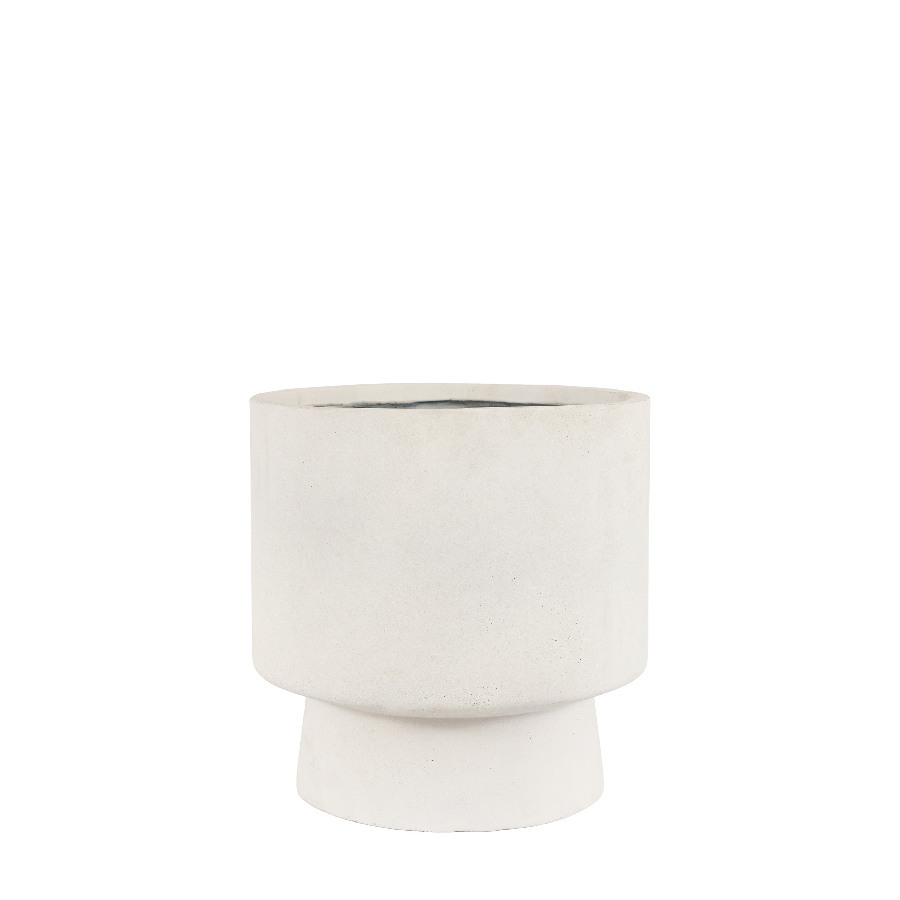 Oria Footed Outdoor Planter White