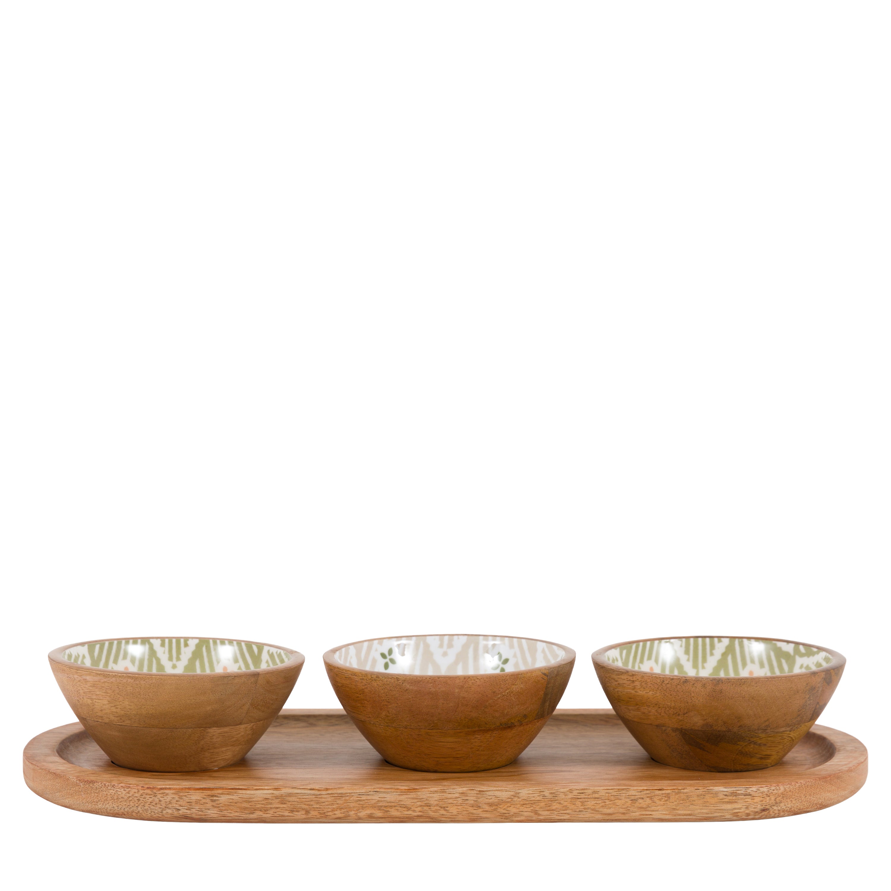 Anya Wooden Nibble Bowls Set of 3