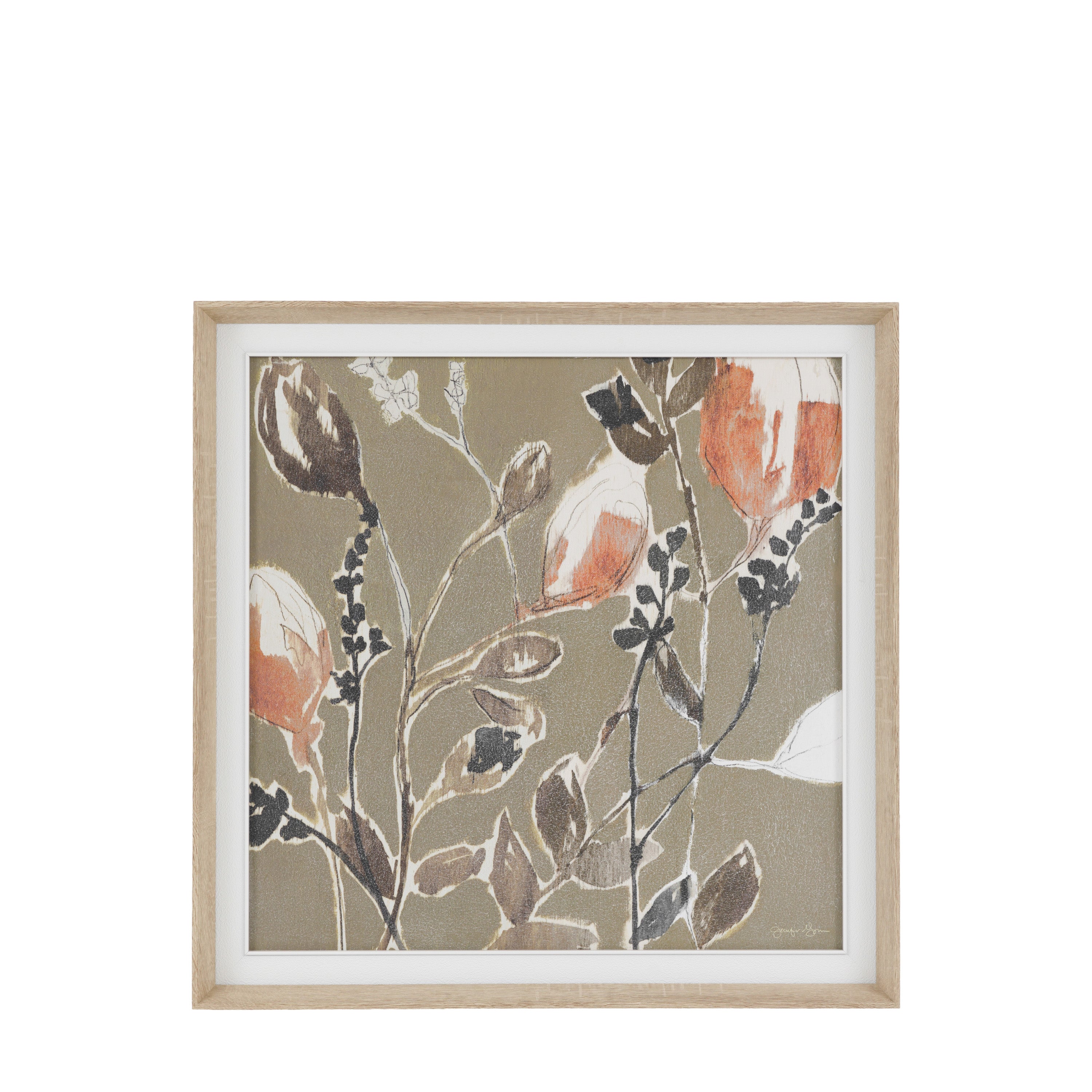 Subtle Touch Framed Canvas