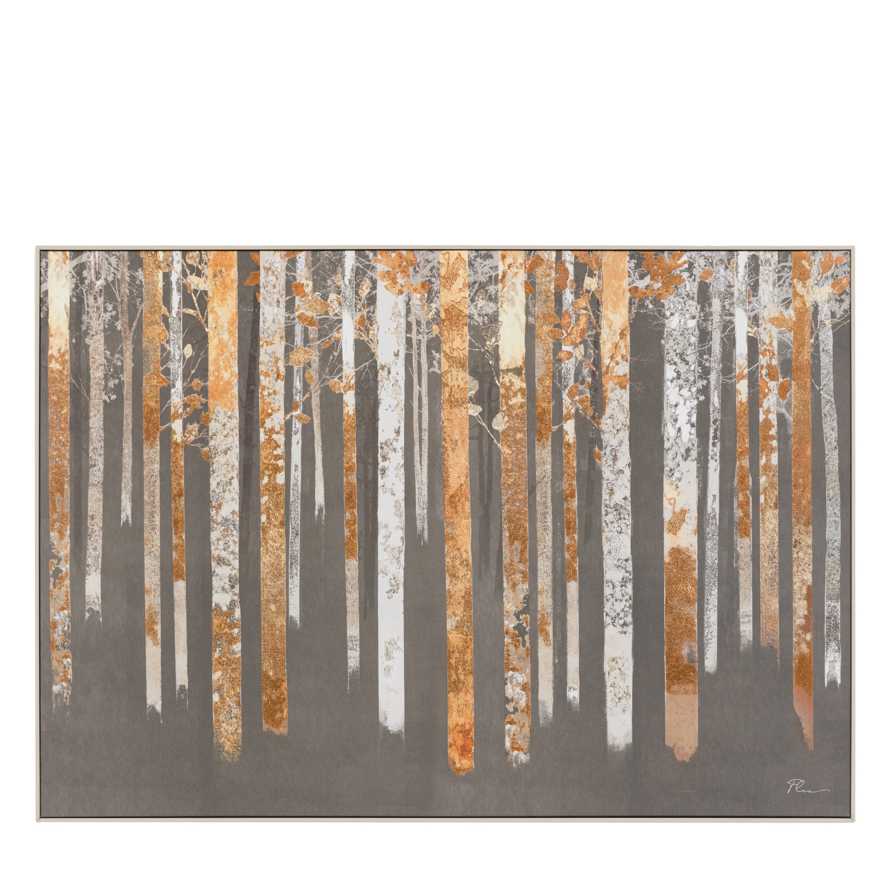 Guilded Silence Framed Canvas