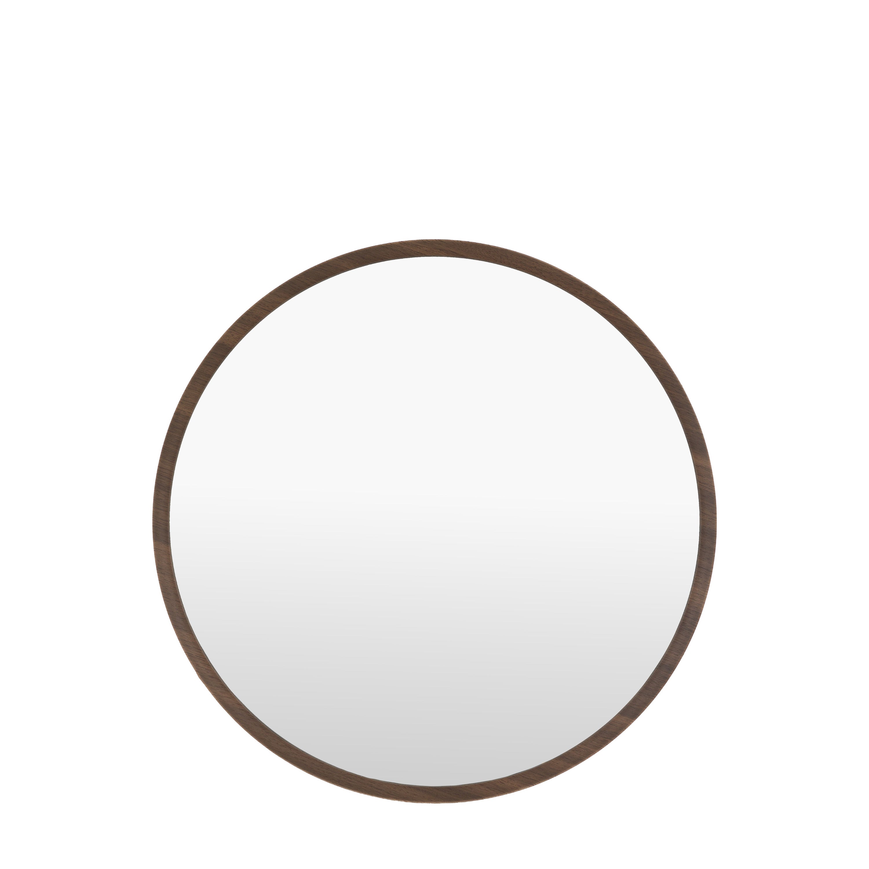 Helsinki Round Mirror Walnut